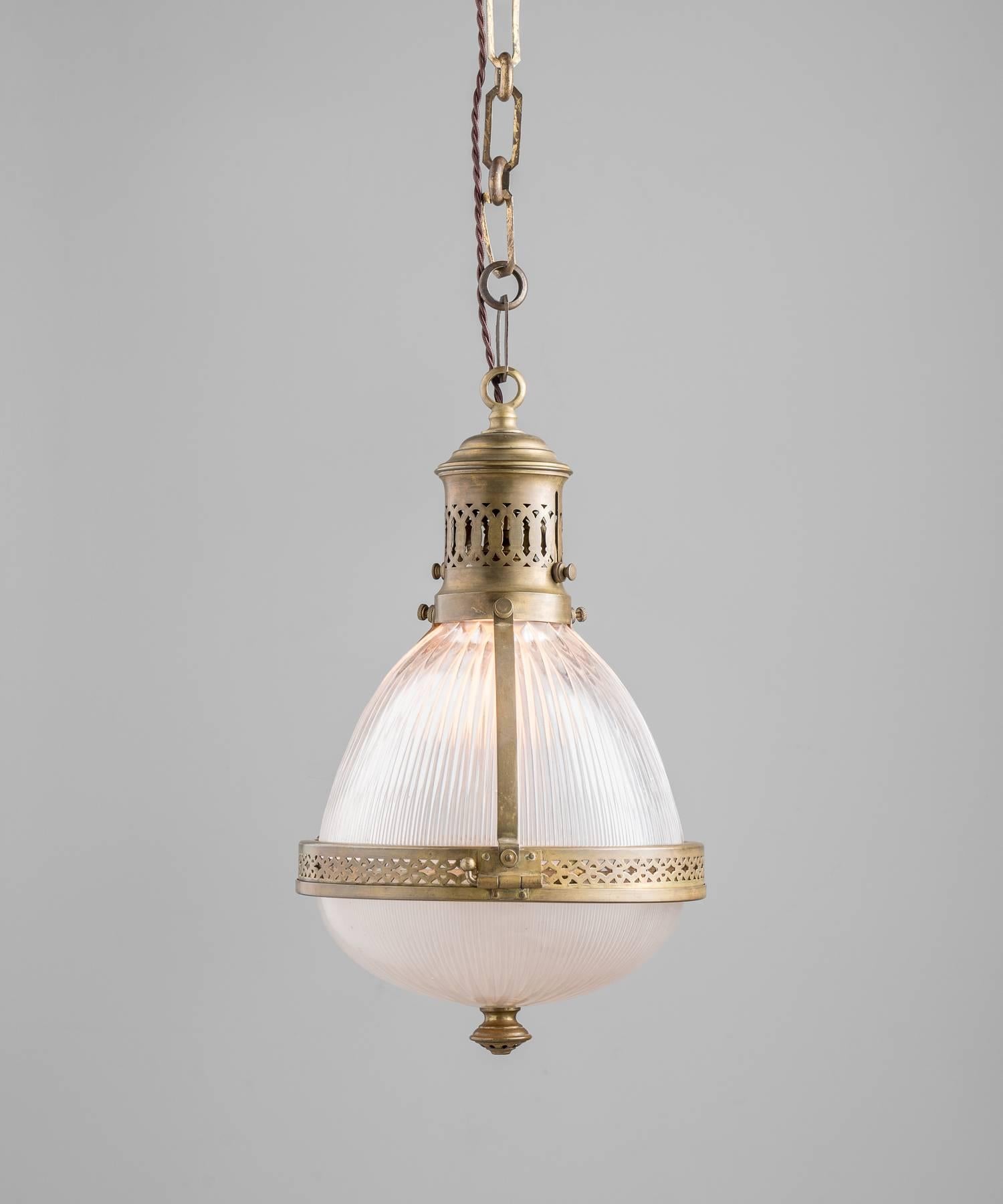 French Holophane Lantern, circa 1900