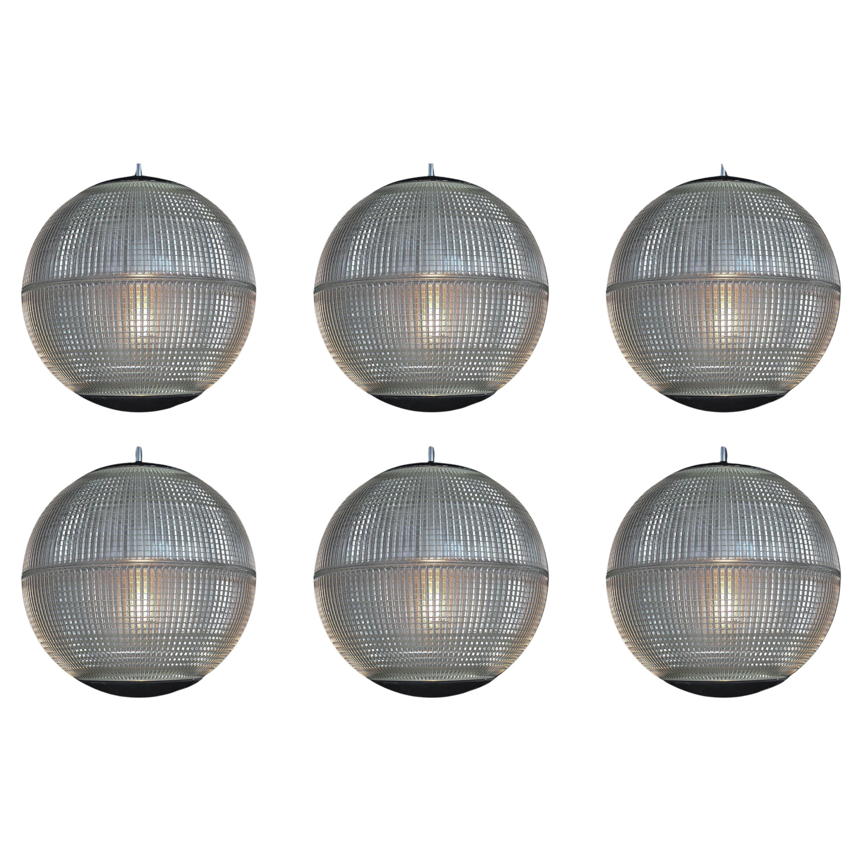 Holophane Pendant Light – Original Paris Streetlamp, France, 1960 24x Available.
