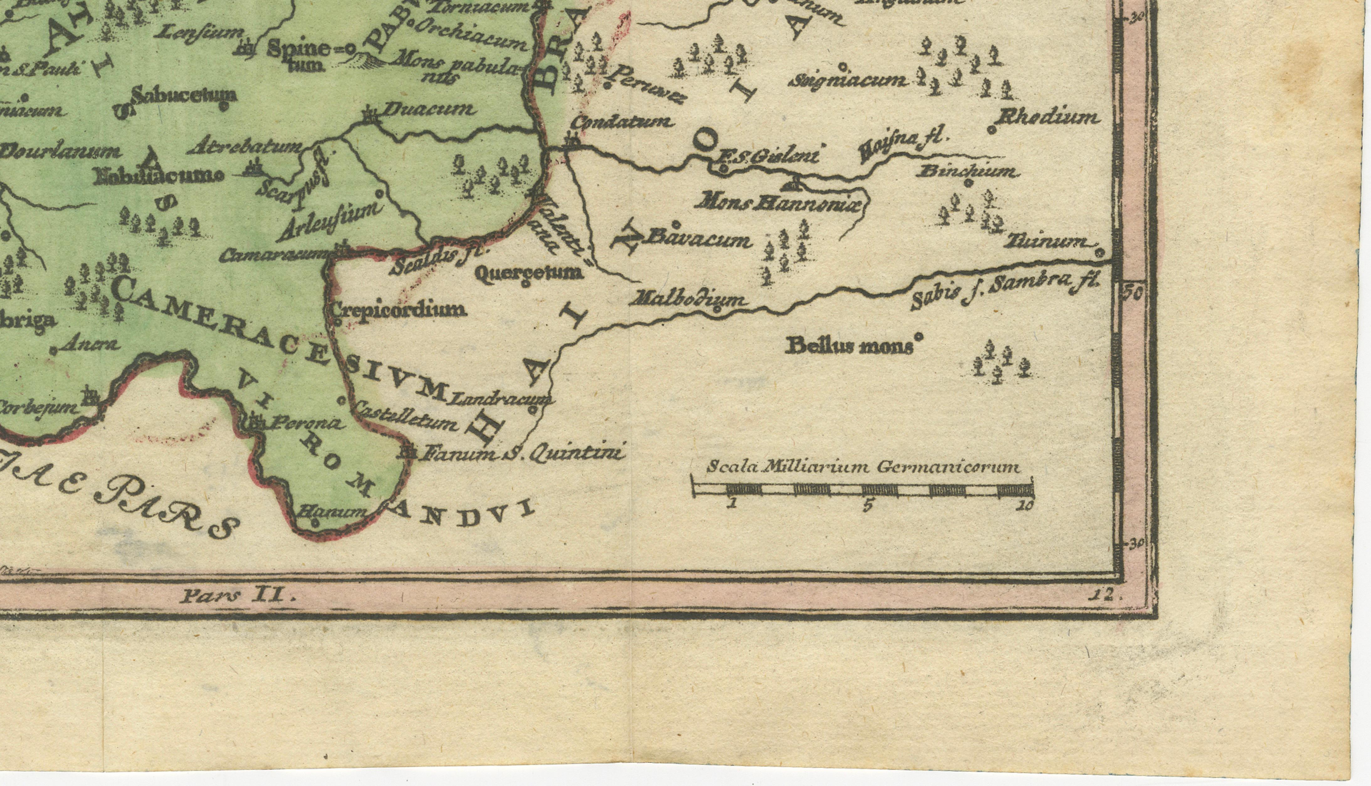 Holsatia Ducatus Antique Map of Holstein and Hamburg Region, Petrus Kaerius 1650