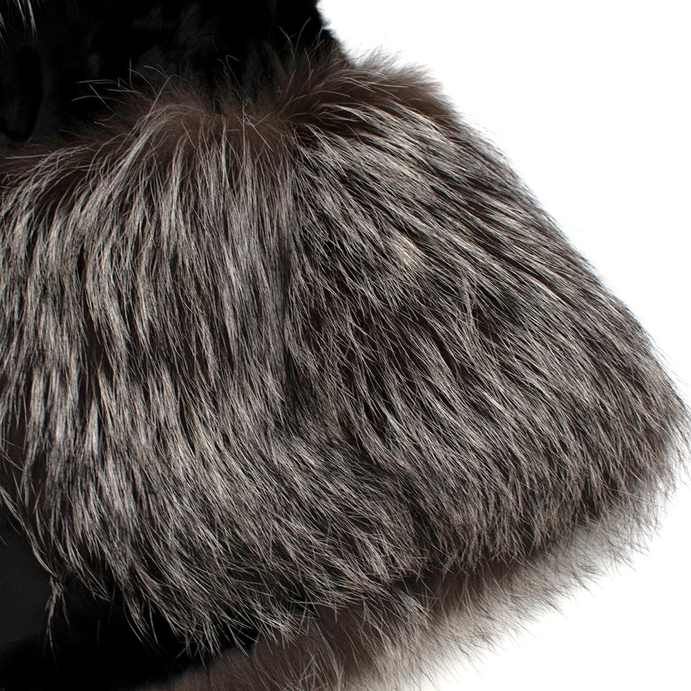 Holt Renfrew Astrakhan & Racoon Fur Jacket S In New Condition In London, GB