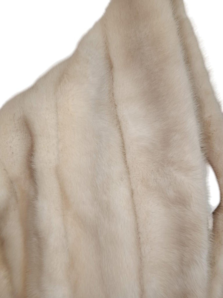 Holt Renfrew Blush mink Fur Cape Shrug Stole Boa wedding ~no