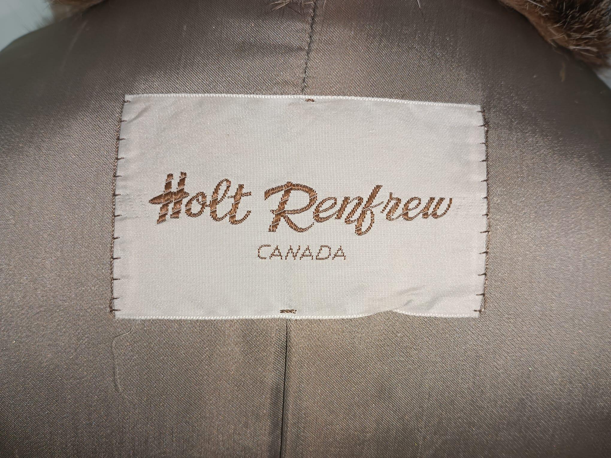 Holt Renfrew Cappotto vintage in pelliccia di lince bobcat taglia 6-8 in vendita 5