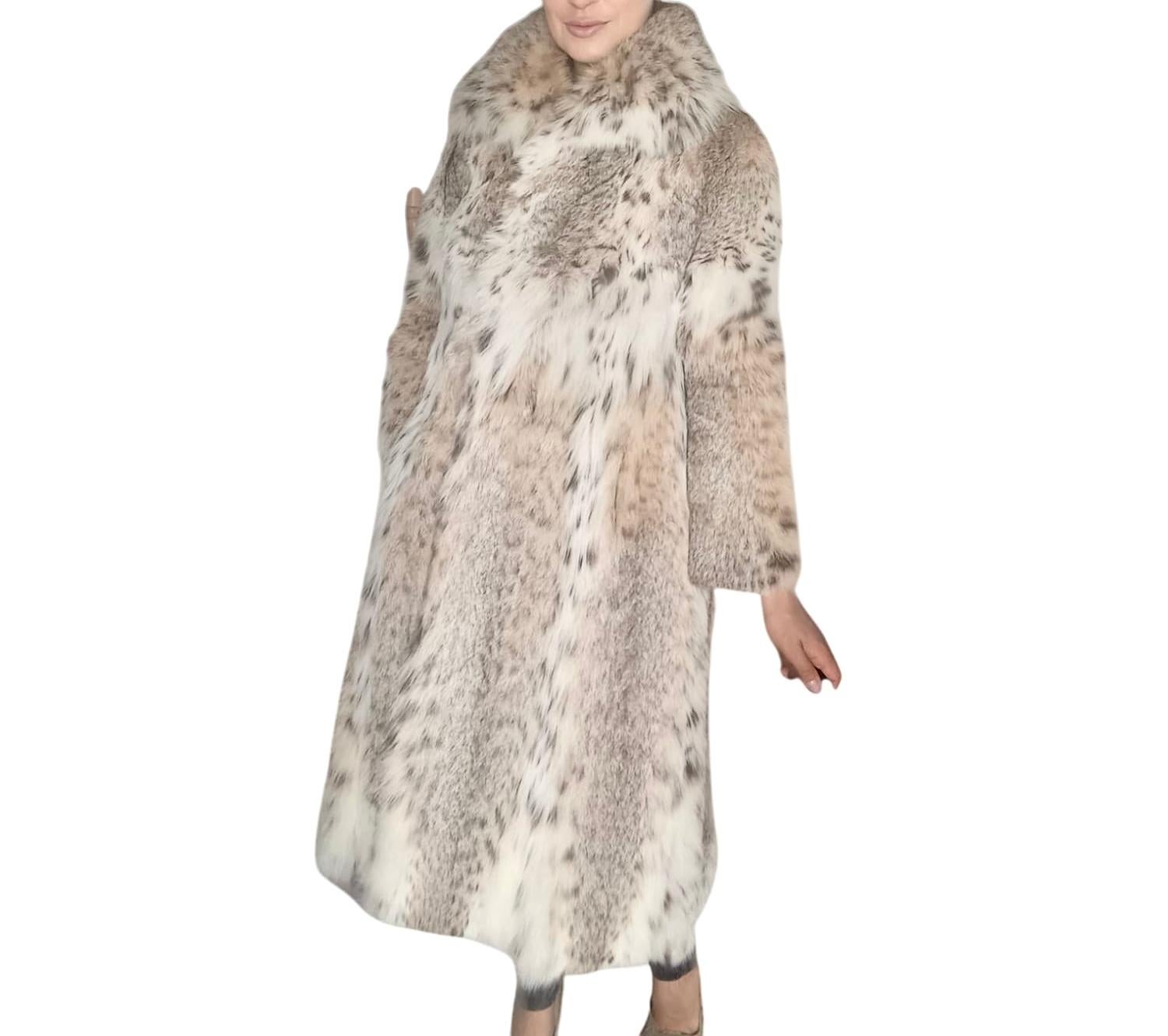 Holt Renfrew Cappotto vintage in pelliccia di lince bobcat taglia 6-8 in vendita 6
