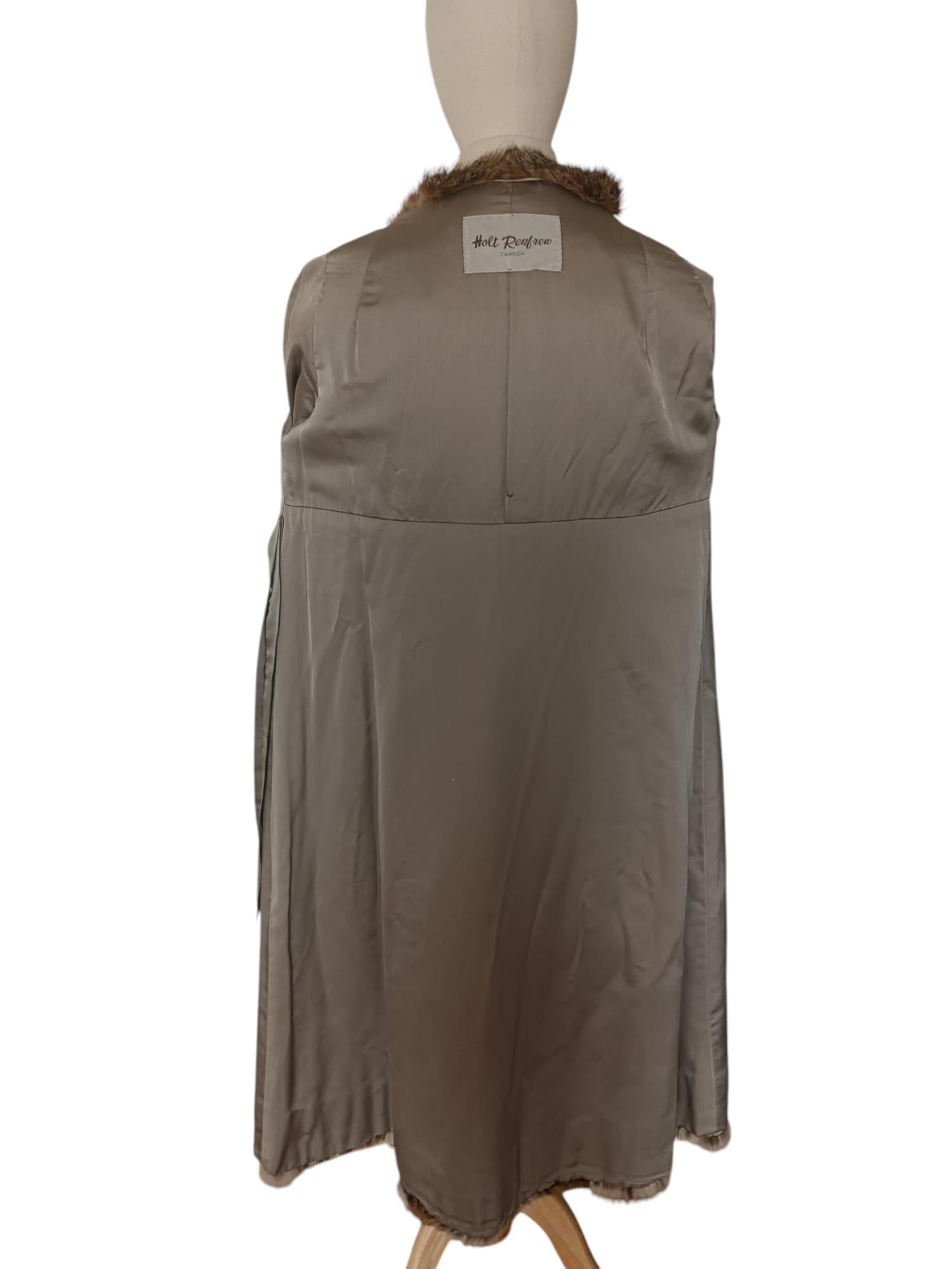 Holt Renfrew Cappotto vintage in pelliccia di lince bobcat taglia 6-8 in vendita 10