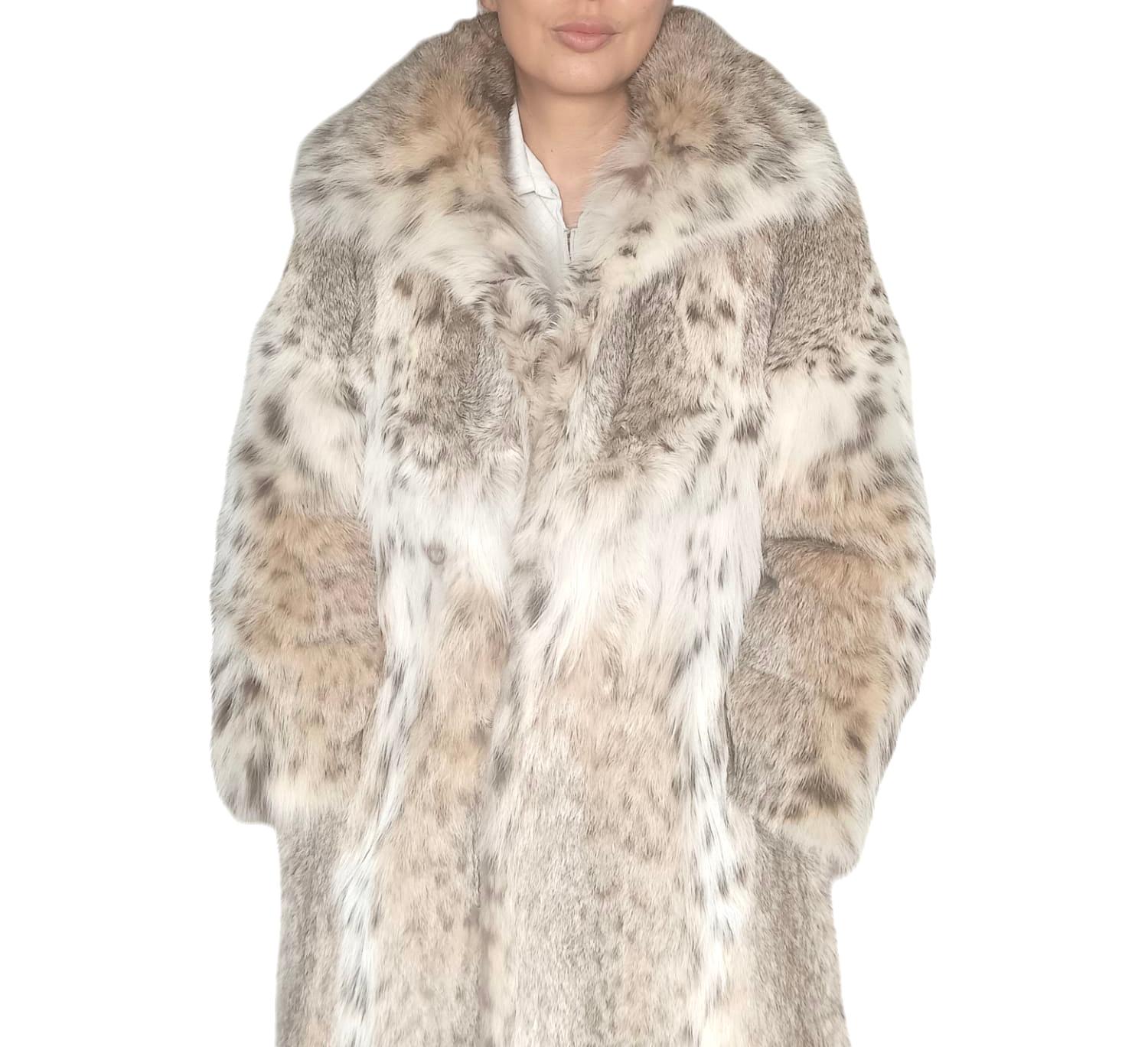 Holt Renfrew Cappotto vintage in pelliccia di lince bobcat taglia 6-8 in vendita 13