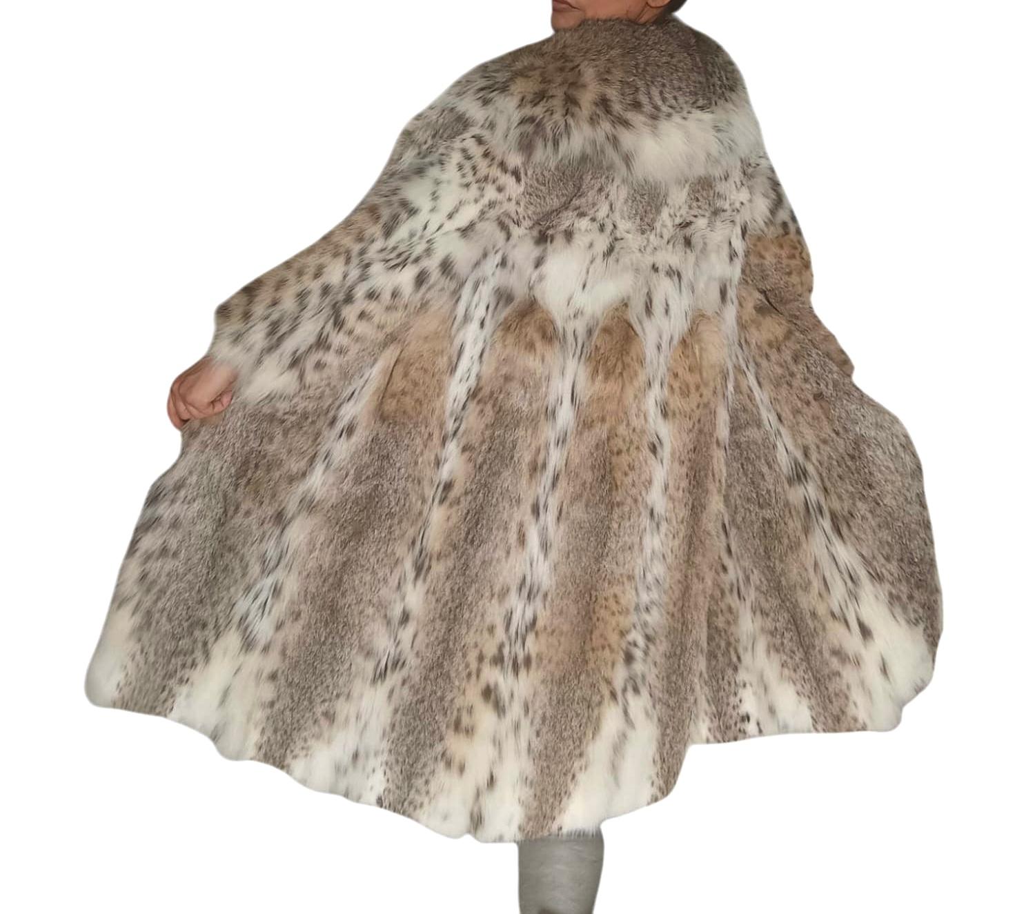 Holt Renfrew Cappotto vintage in pelliccia di lince bobcat taglia 6-8 in vendita 2