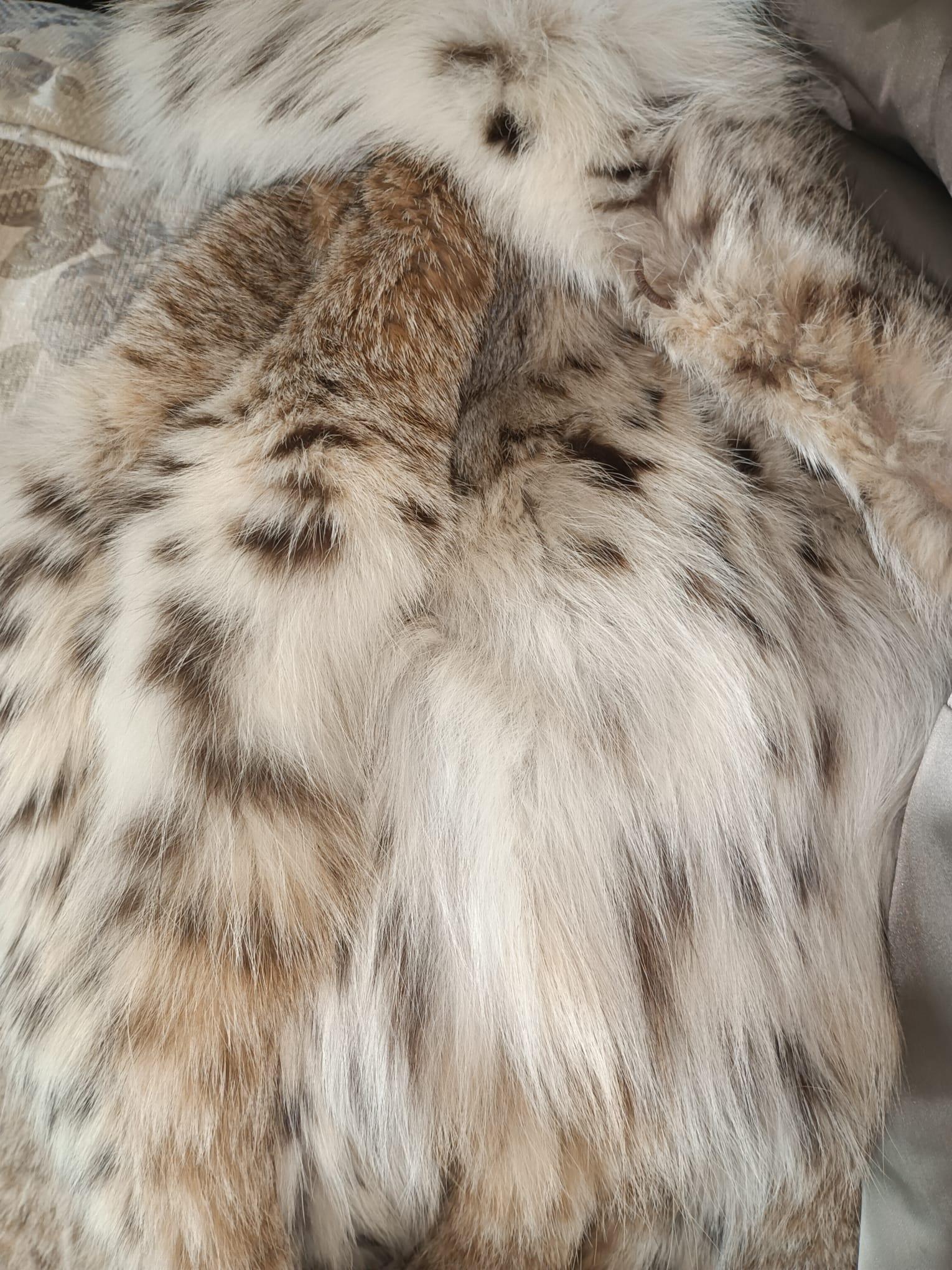 Holt Renfrew Cappotto vintage in pelliccia di lince bobcat taglia 6-8 in vendita 4