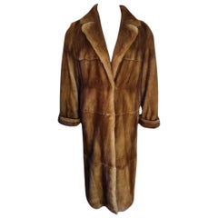 Holt Renfrew Whiskey femalemink Pelzmantel Herren 44 Seide