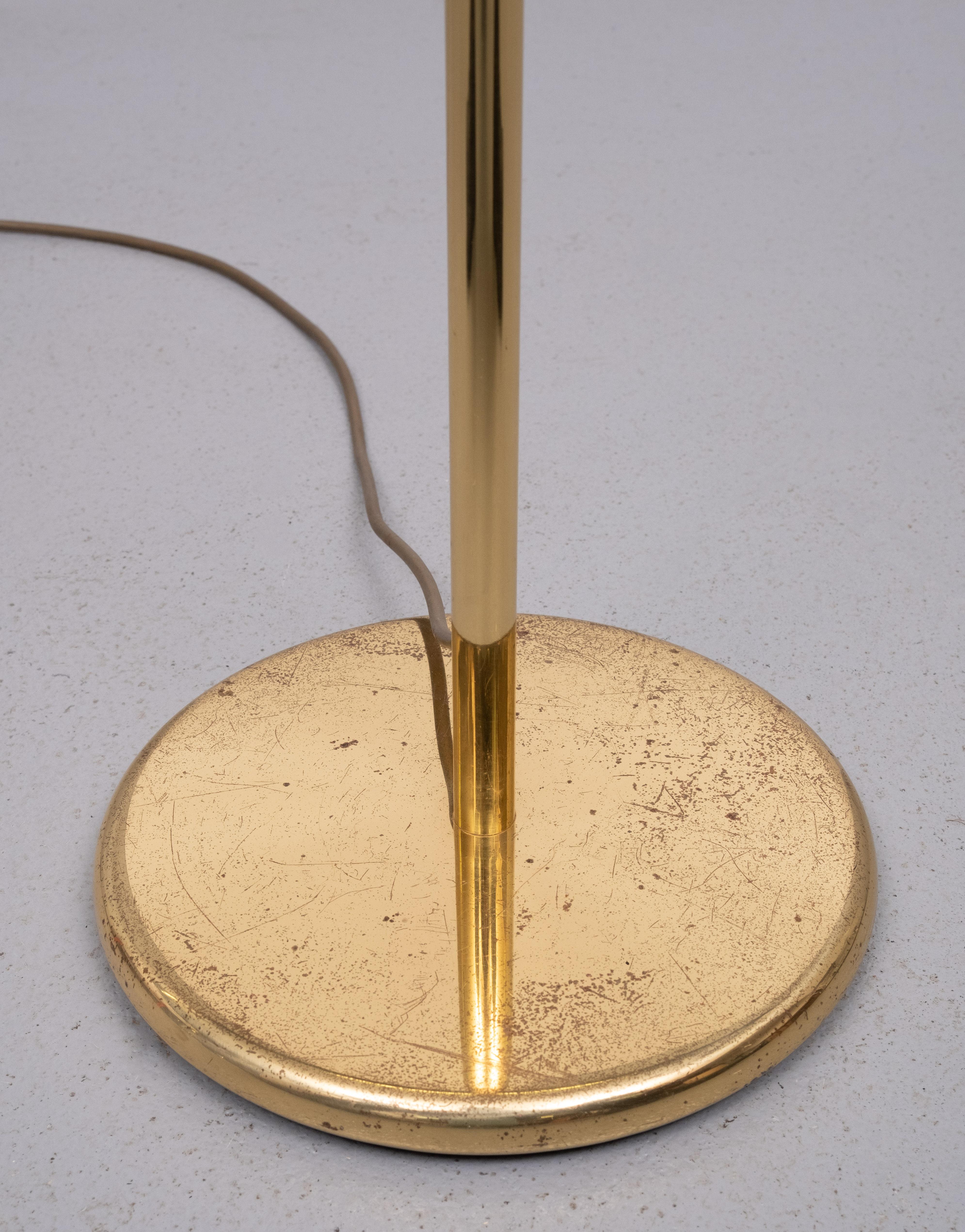 Holtkoetter adjustable  Brass swing arm floor lamp. Germany   For Sale 3
