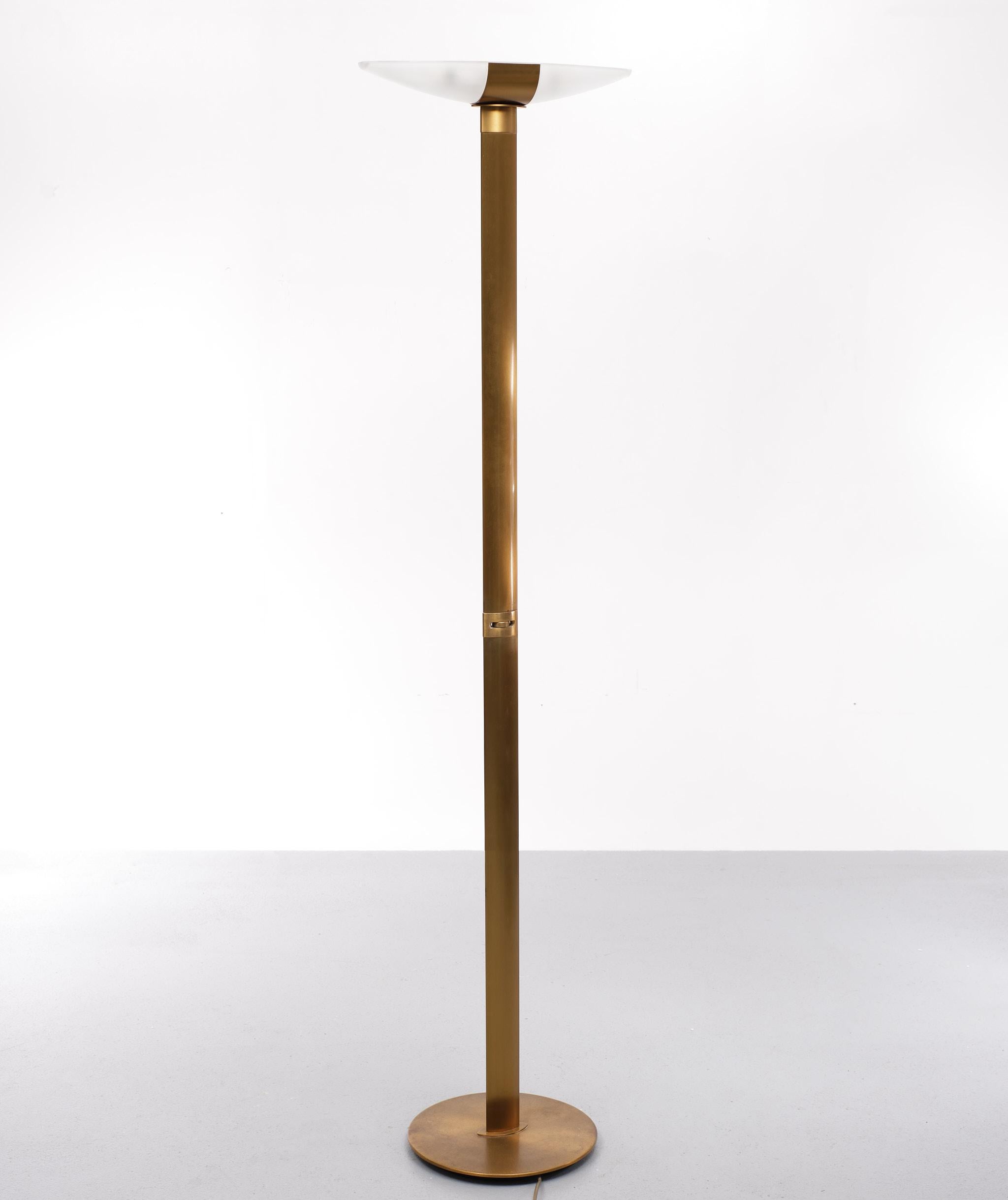 Holtkoetter Bronze Floor Lamp, Germany, 1980s For Sale 2