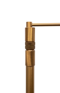 Holtkoetter Swing Arm Brass Floor lamp 1980s Germany