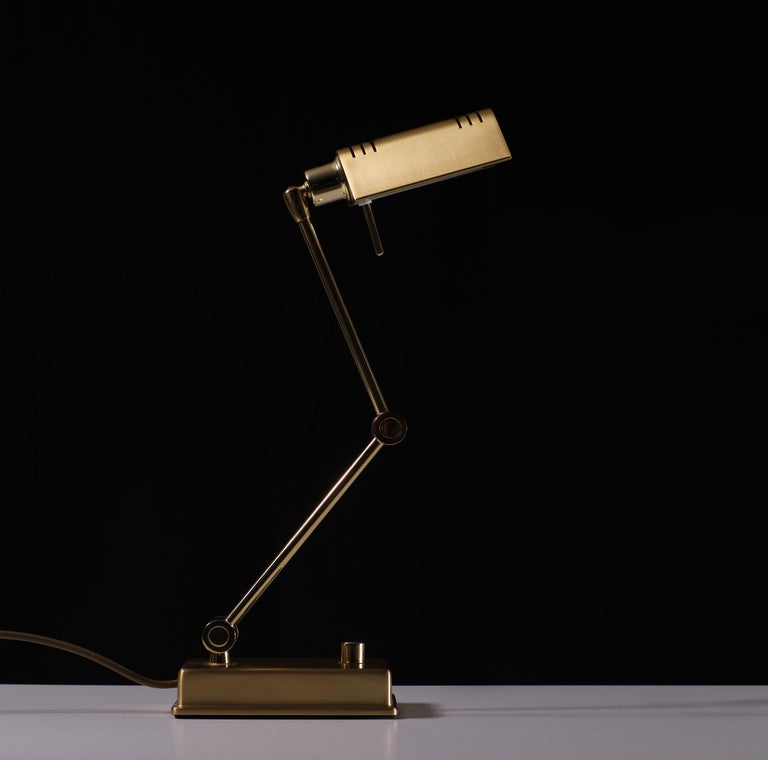 Holtkotter Brass Desk lamp 1970s Germany at 1stDibs