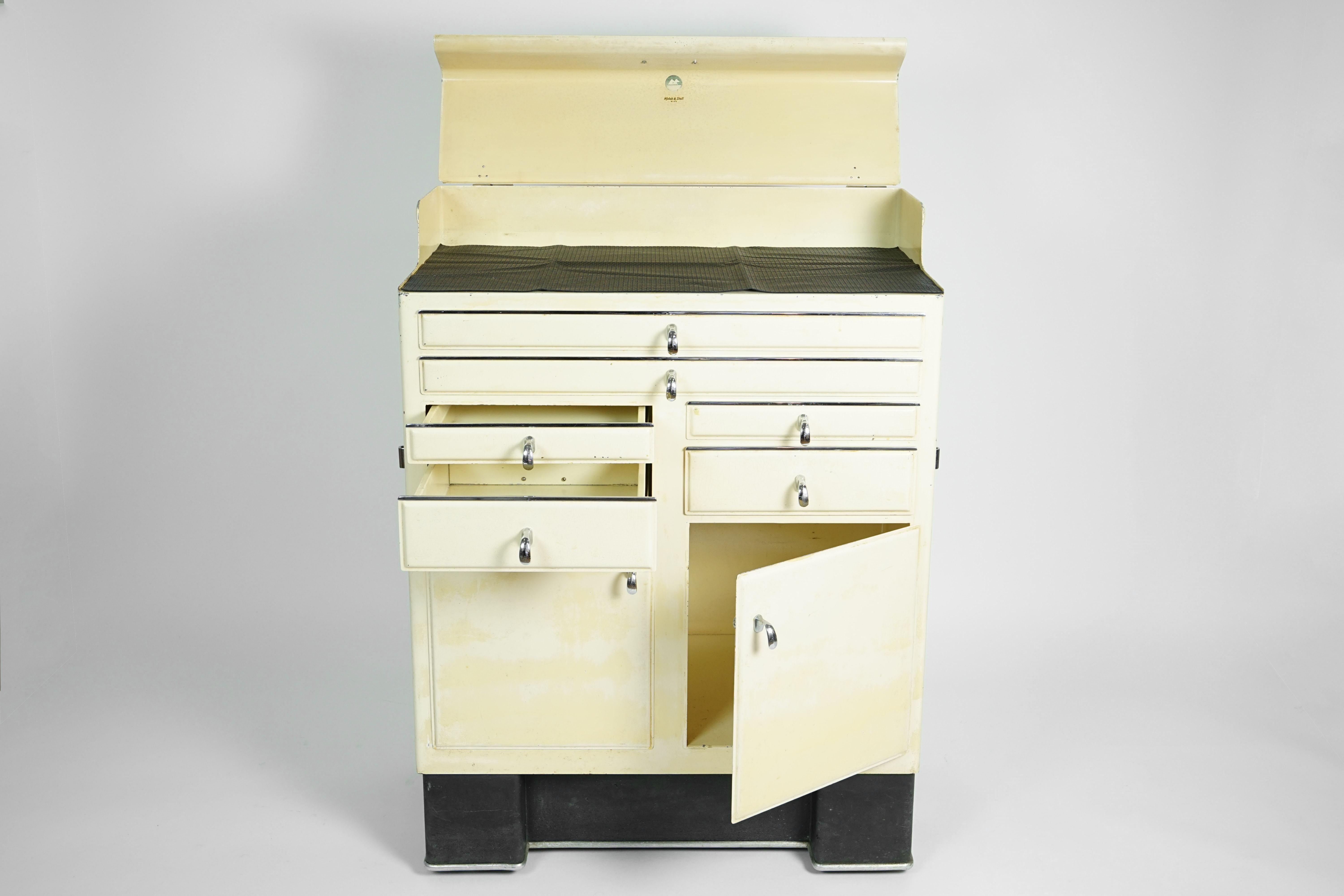 Austrian Holub & Stoll Medical Cabinet Vienna, 1950s For Sale