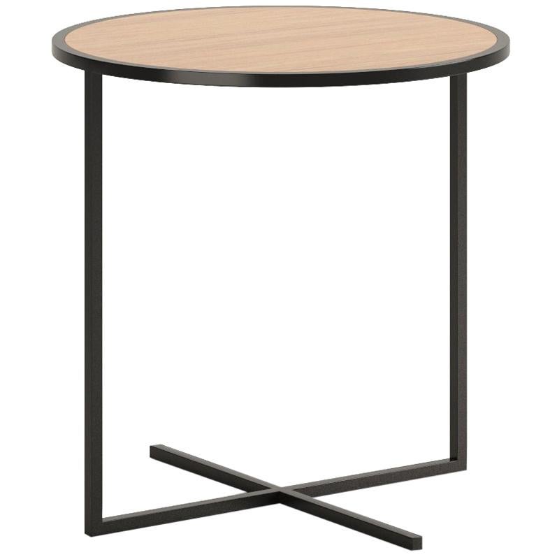 Viccarbe Holy Day table, Matt Oak and Black Finish by Jean-Marie Massaud For Sale