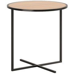 Viccarbe Holy Day table, Matt Oak and Black Finish by Jean-Marie Massaud