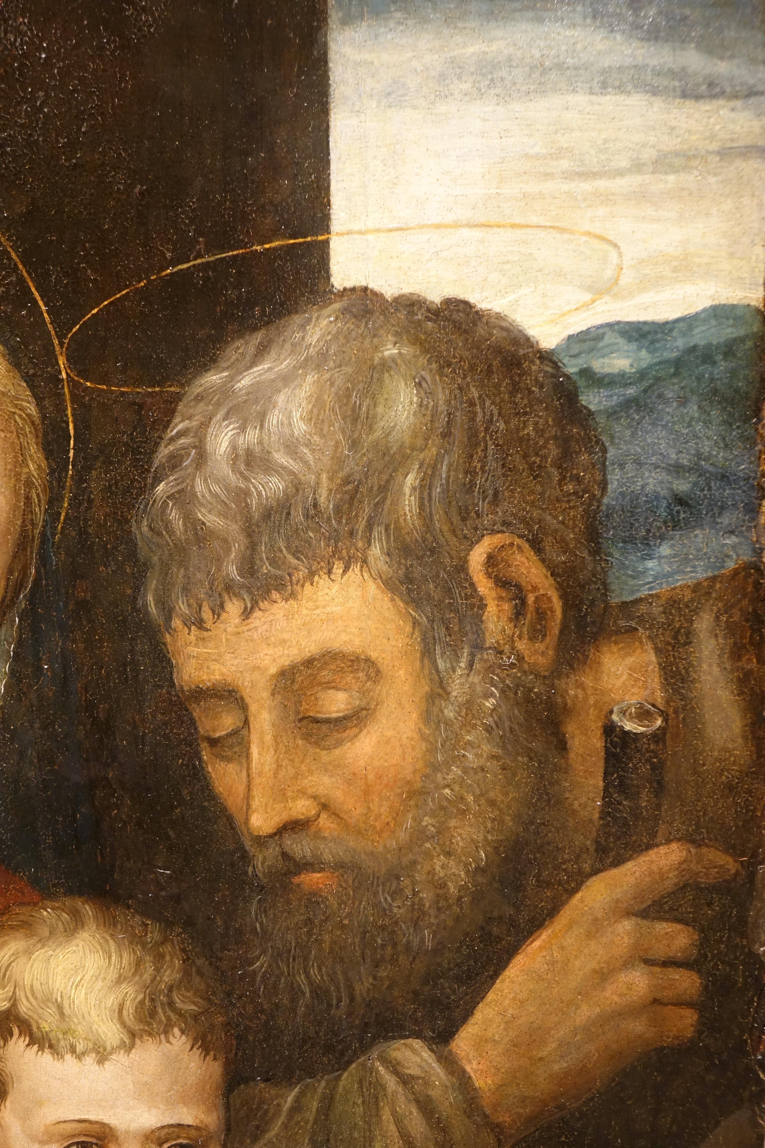 XVIIIe siècle et antérieur « Holy Family », huile sur panneau, Italie, vers 1500-1520 en vente