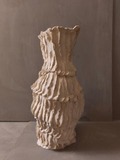 hom 30 por asterisque. Jarrón de gres orgánico hecho a mano, España, Nuevo