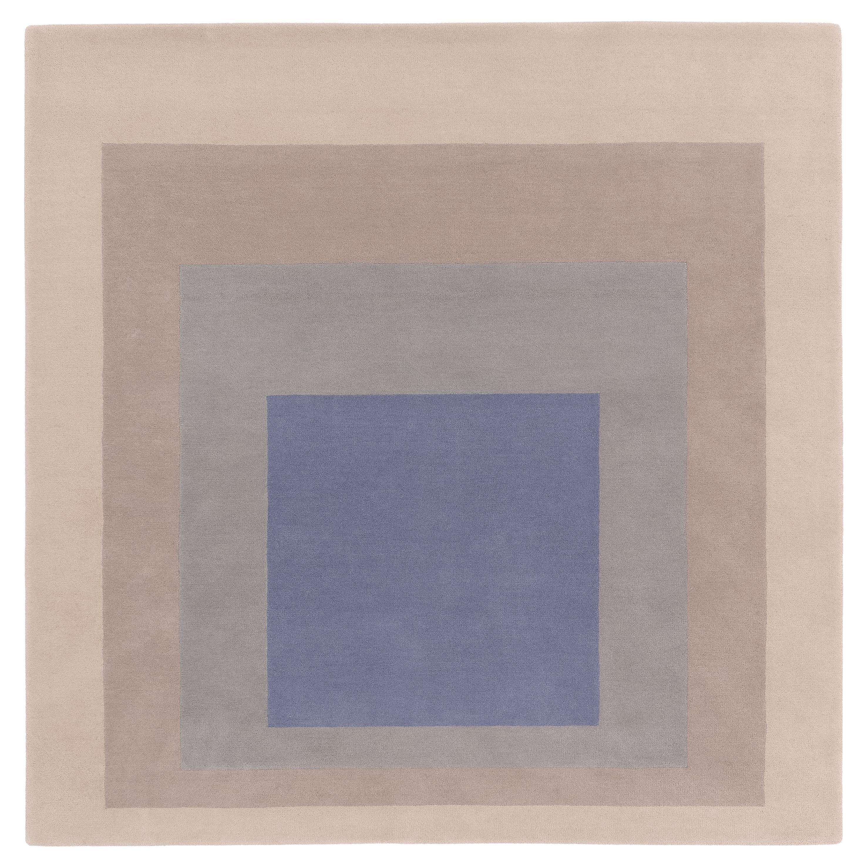 Homage Gray Instrumentation Rug by Josef Albers