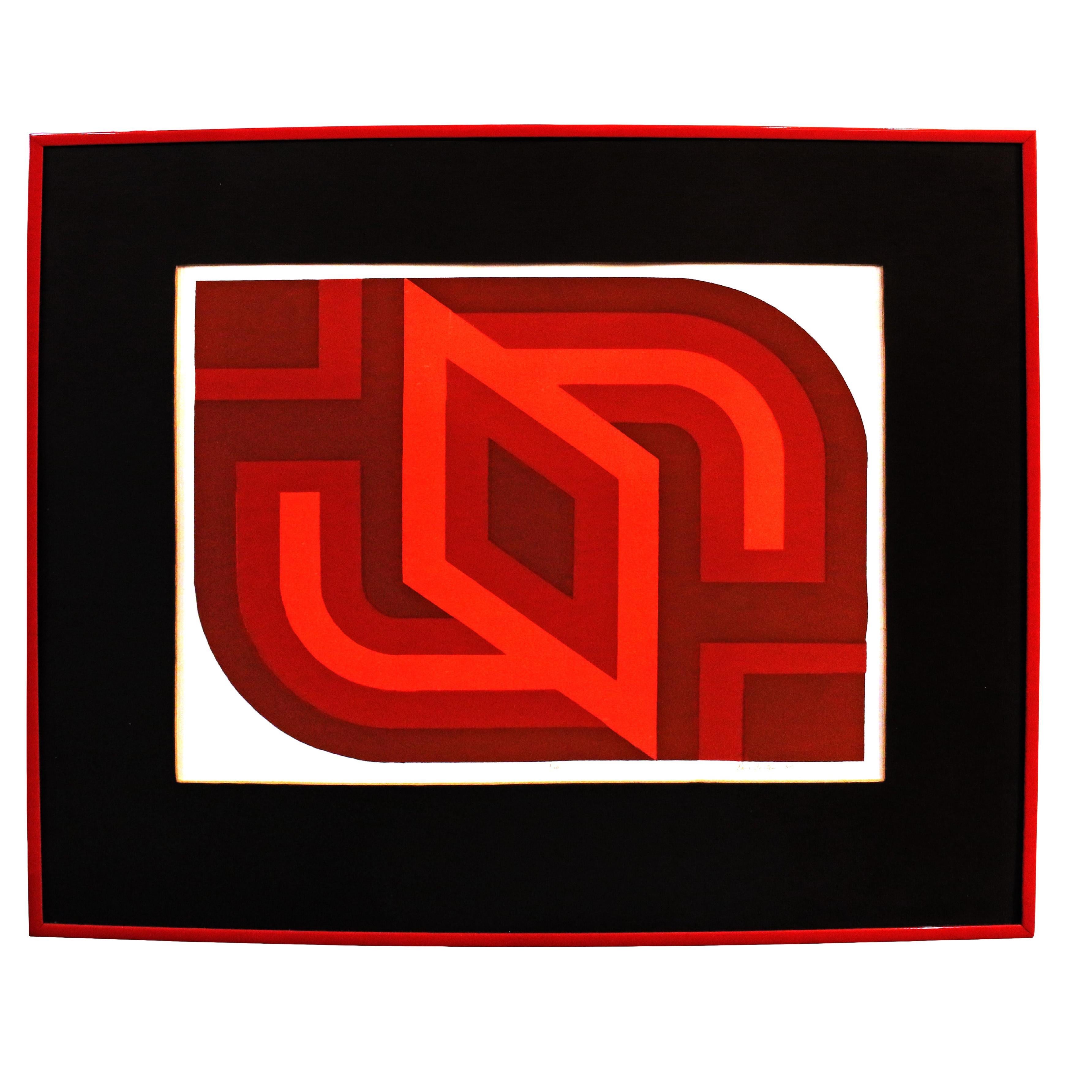 "Homage to Albers" by Paul Ferster 1984 Screen Print