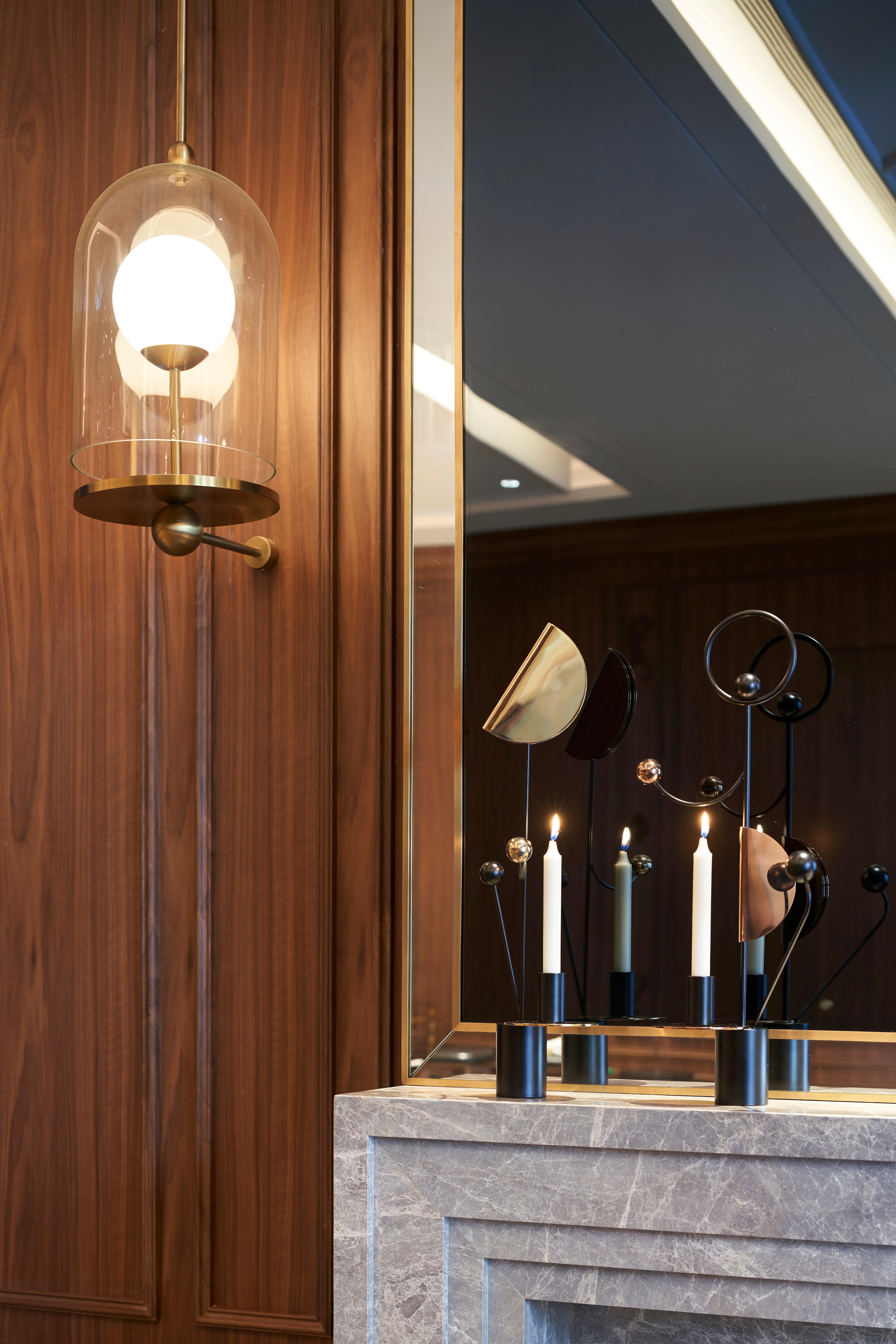 Modern Homage to Calder Candleholder