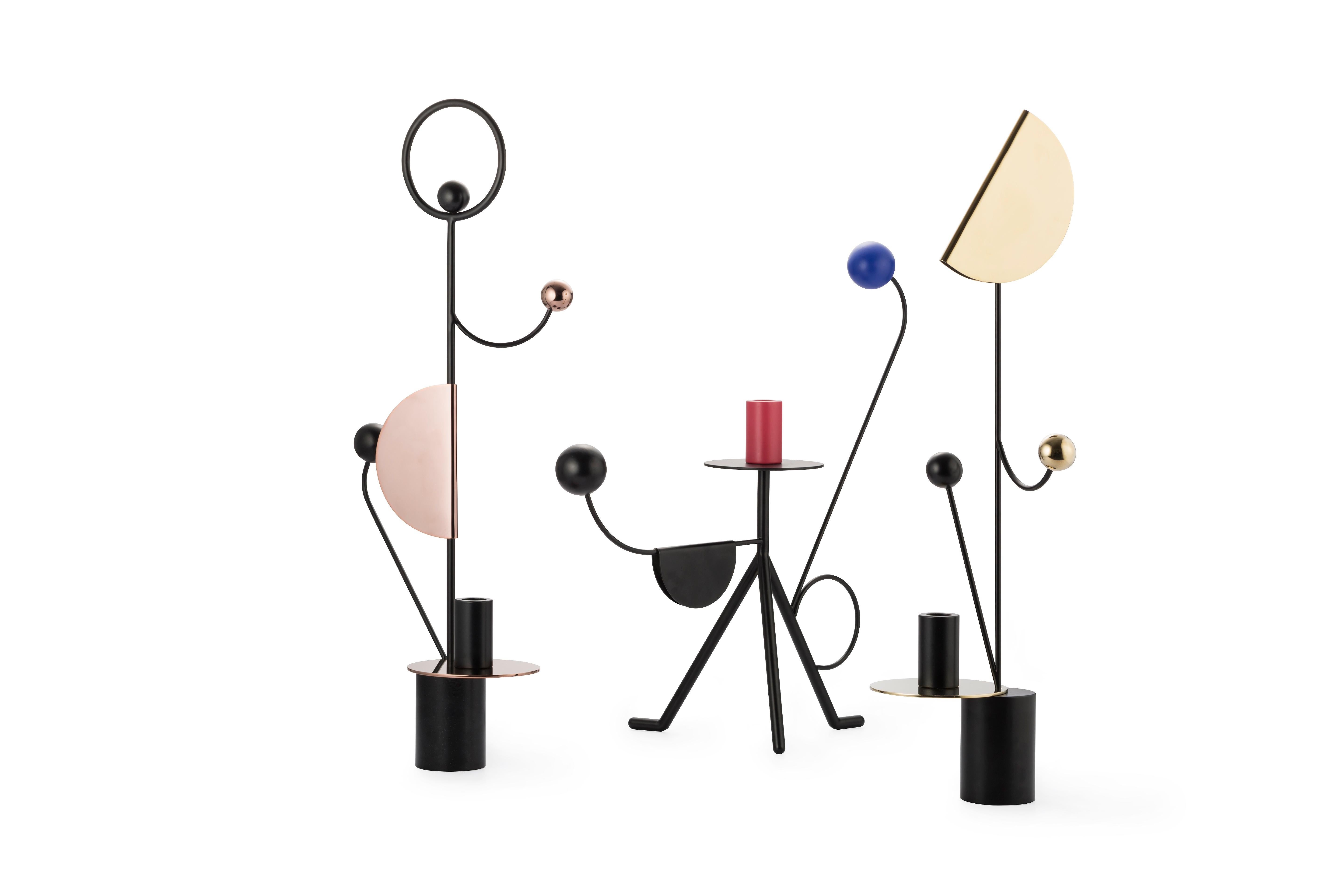 Contemporary Homage to Calder Candleholder