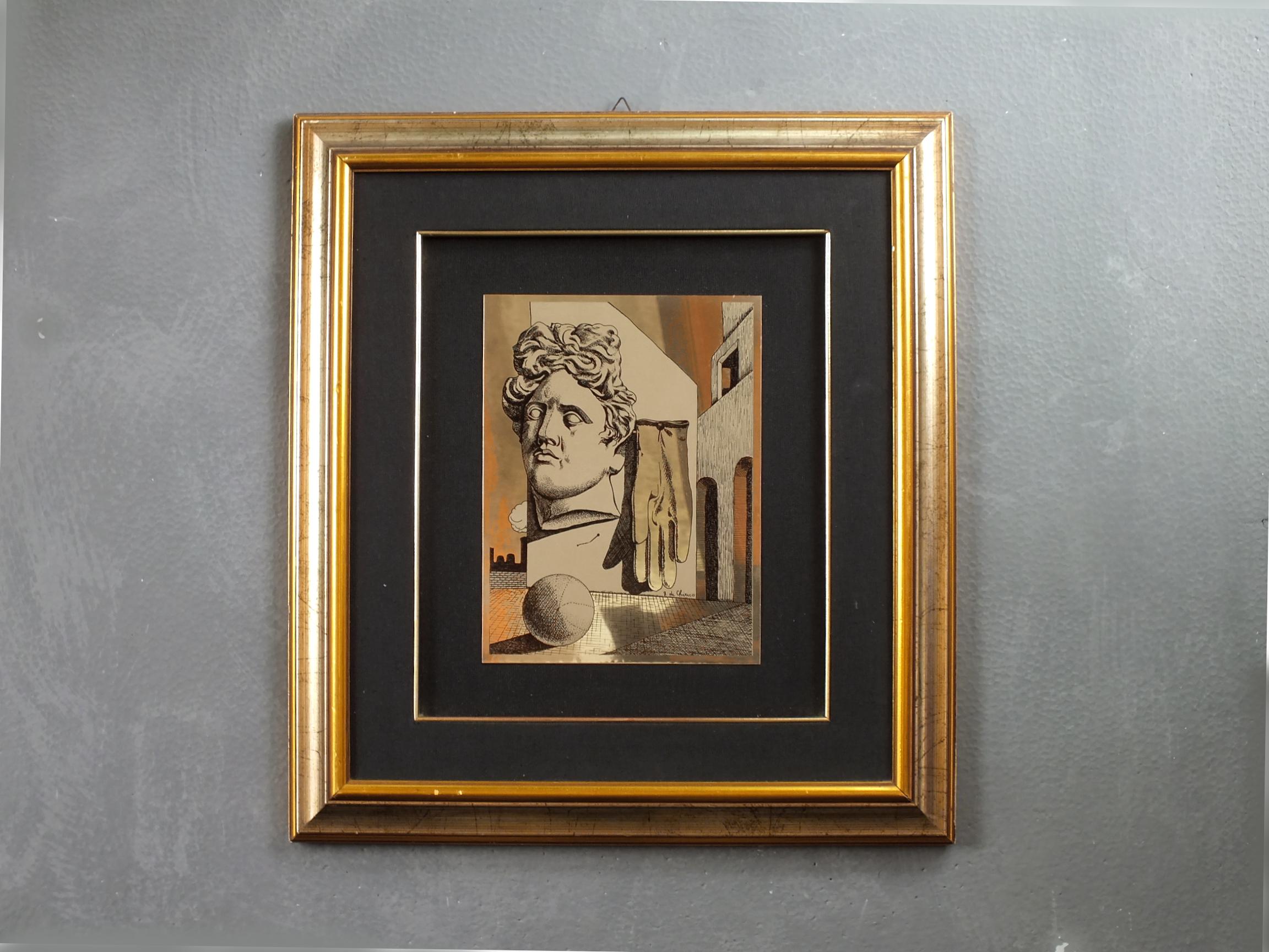 Homage to De Chirico Giorgio of 200 Piece in Years '80 by Dan Breus Editor For Sale 1