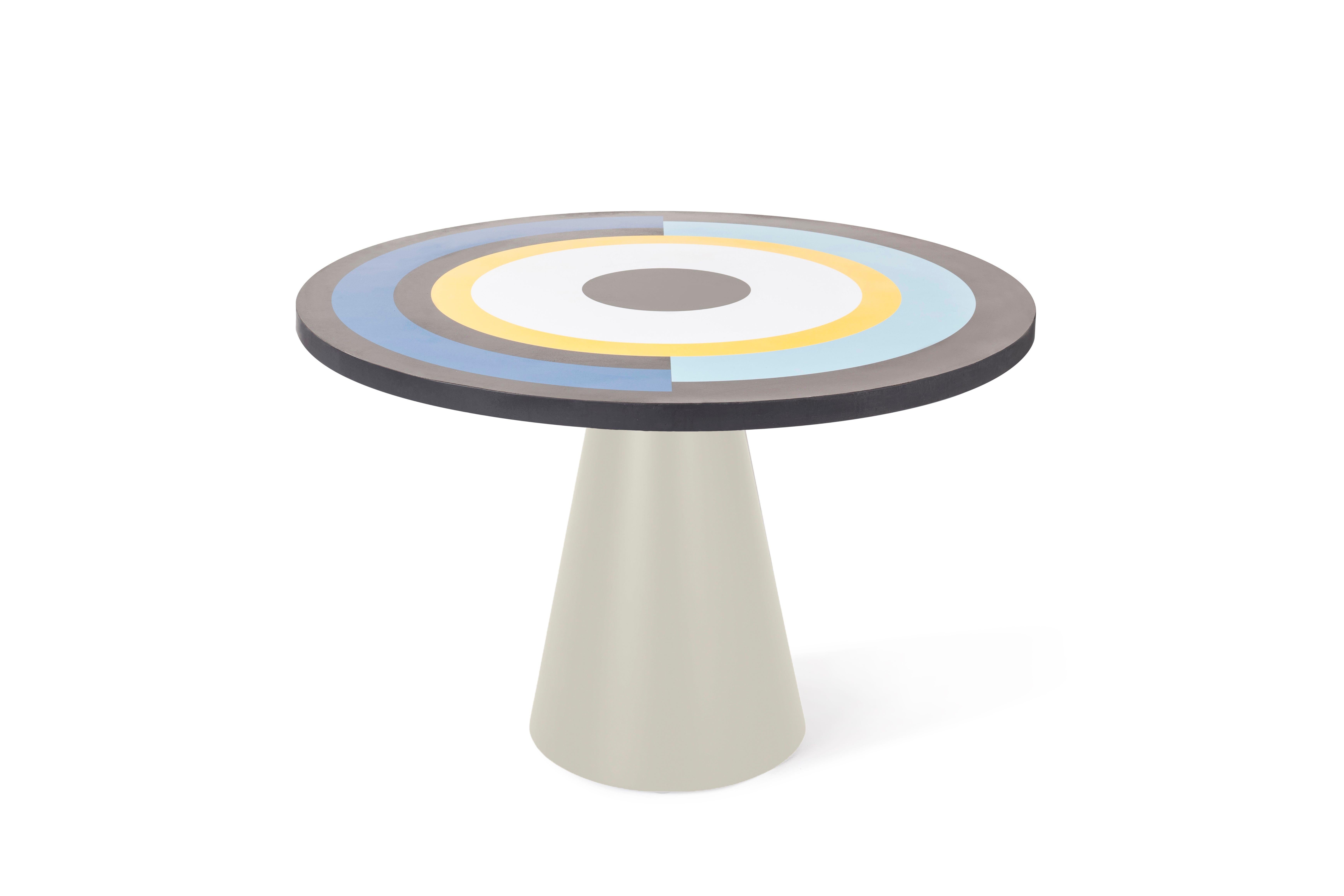 Modern Homage to Delaunay Dining Table by Thomas Dariel