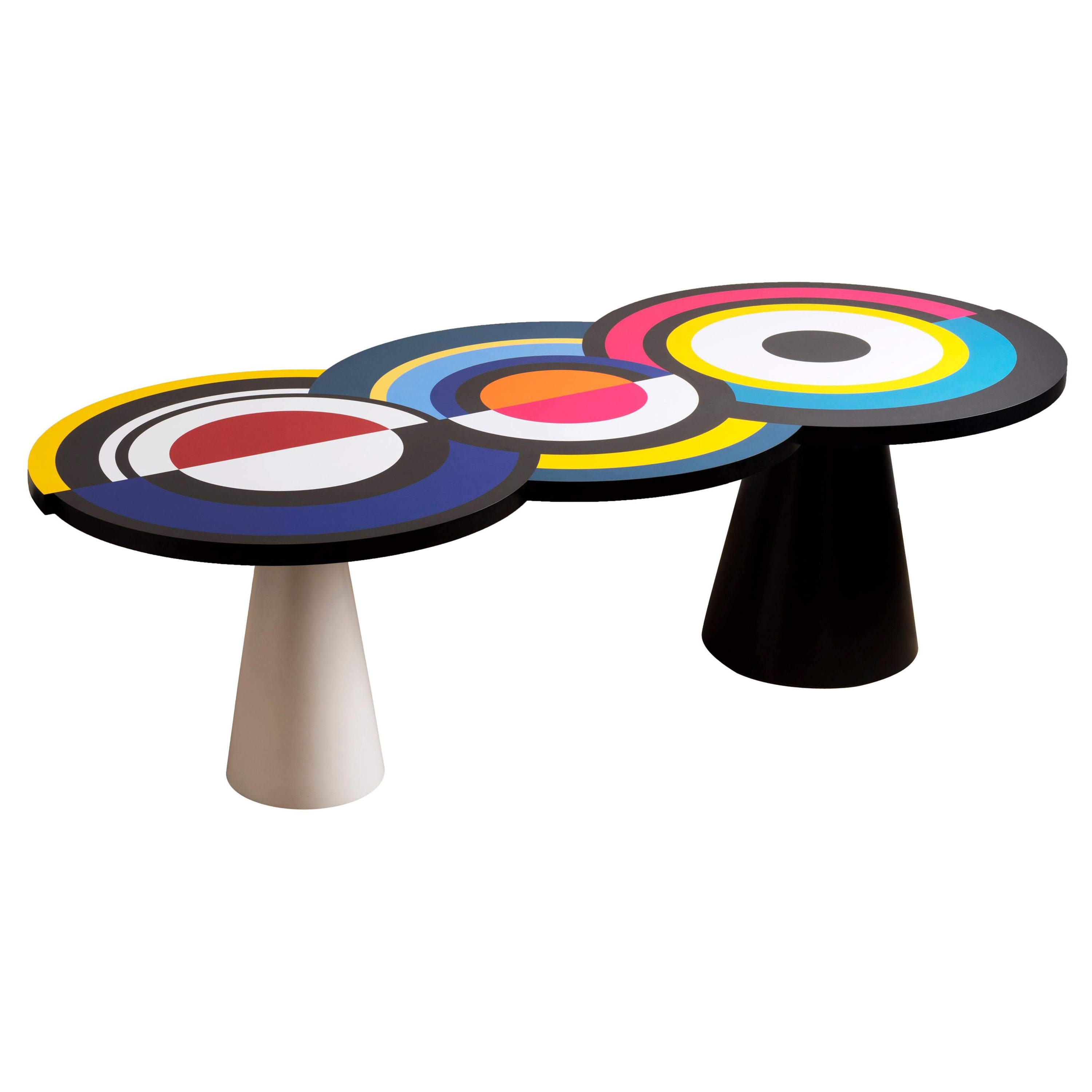 Homage to Delaunay Dining Table by Thomas Dariel For Sale