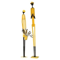 Hommage an Jacob Lawrence Moderne Bildhauerei Plastik Assemblage von Jerry Barrish