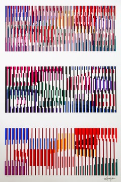 "Homage To Johann Sebastian Bach" Serigraph by Yaacov Agam