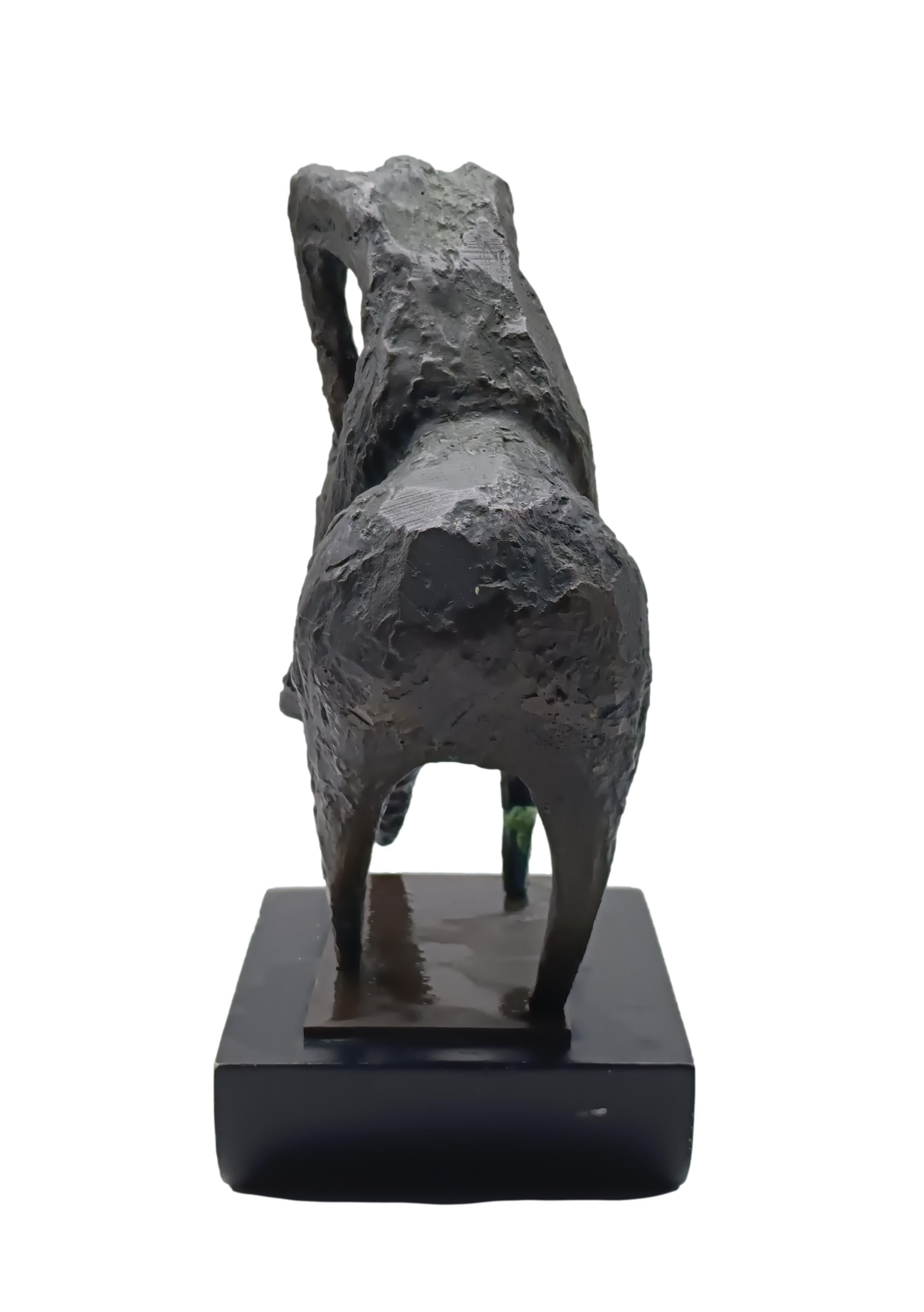 20th Century Homage to Marino Marini Bronze Sculpture, Italy 1960s For Sale