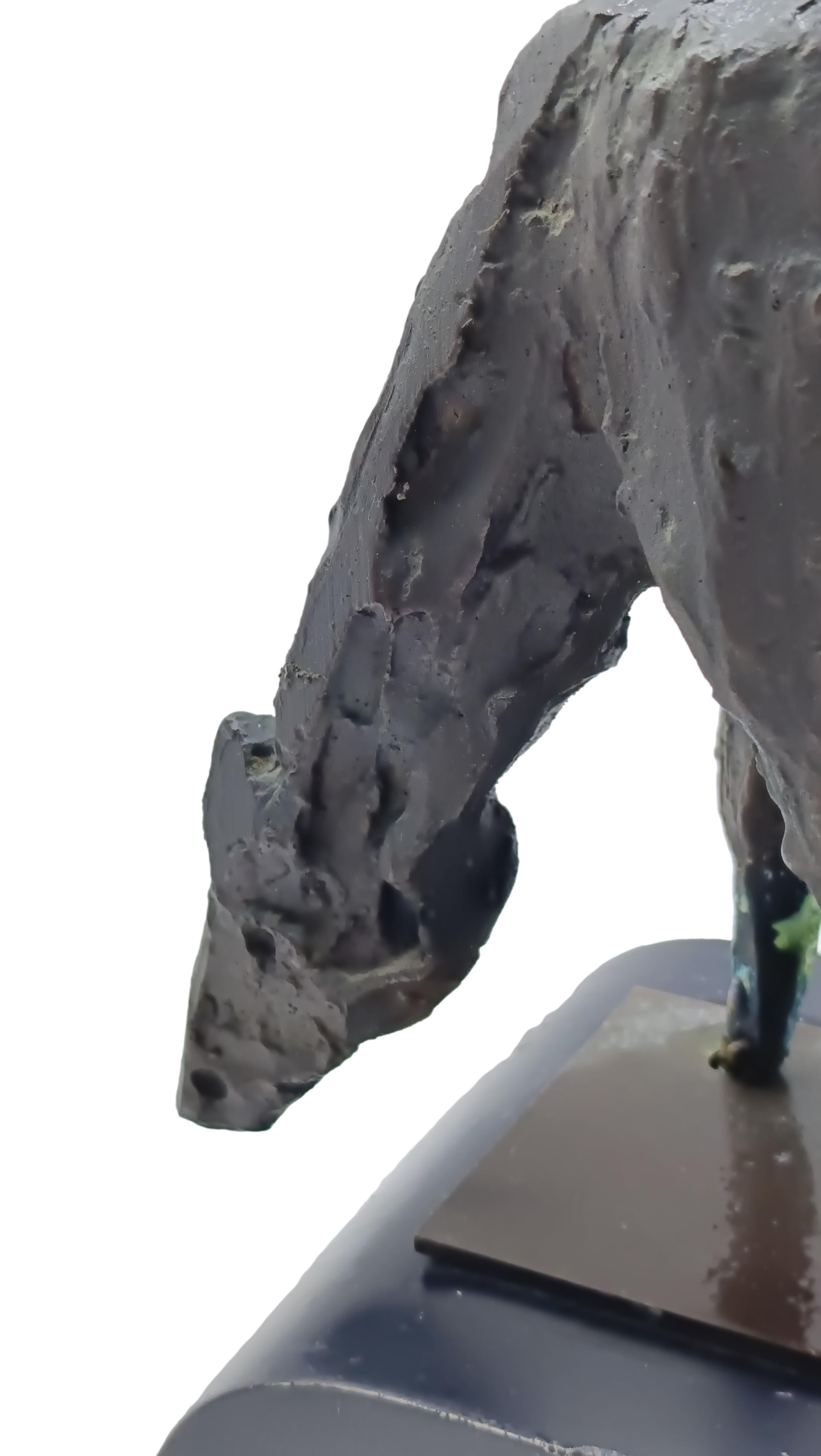 Homage to Marino Marini Bronze Sculpture, Italy 1960s For Sale 2