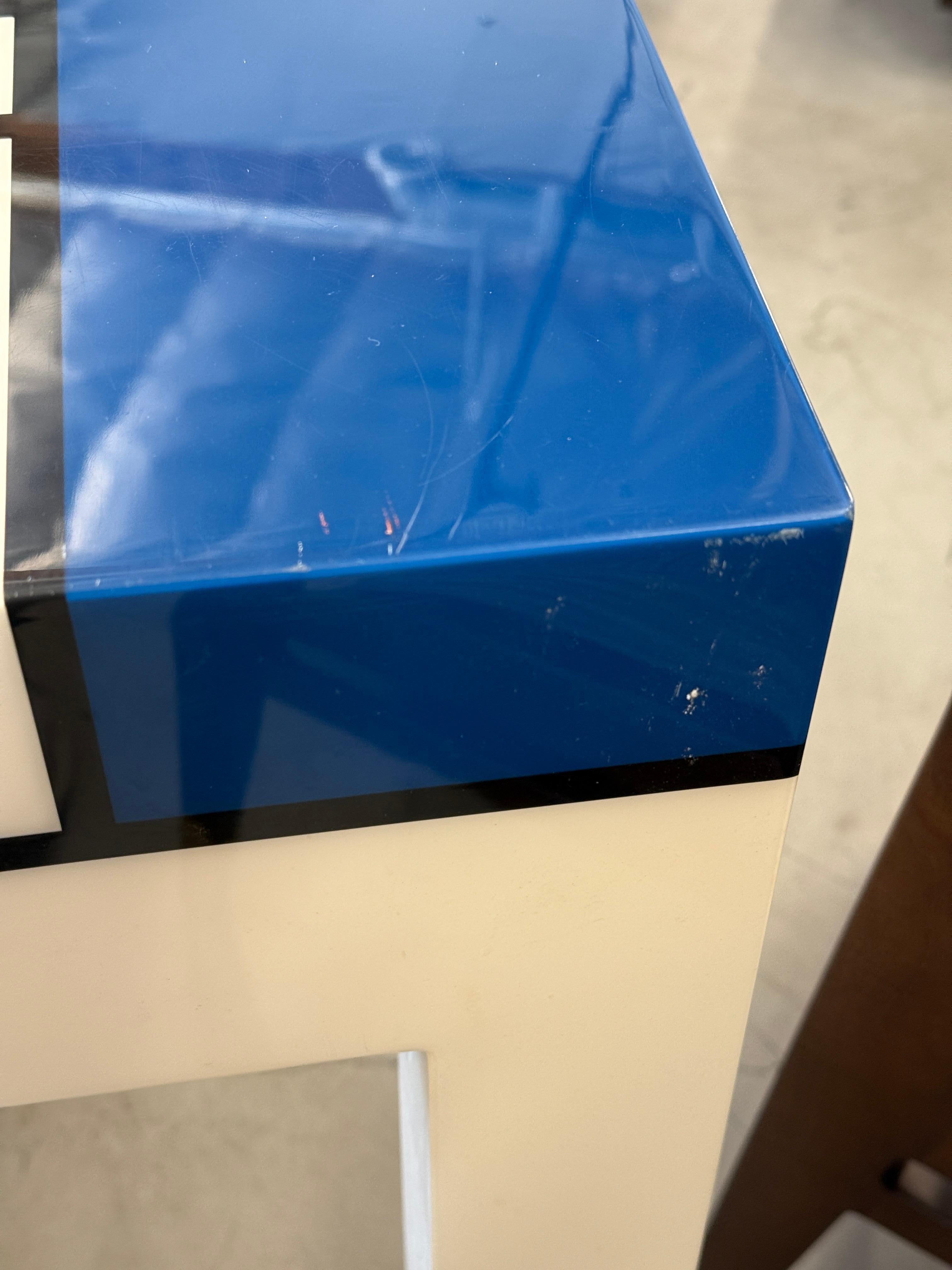 Homage to Mondrian Desk and Stool For Sale 5