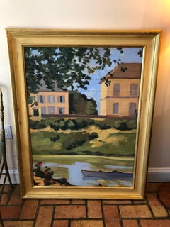Large Oil on Canvas "Homage to Monet's House at Giverny"