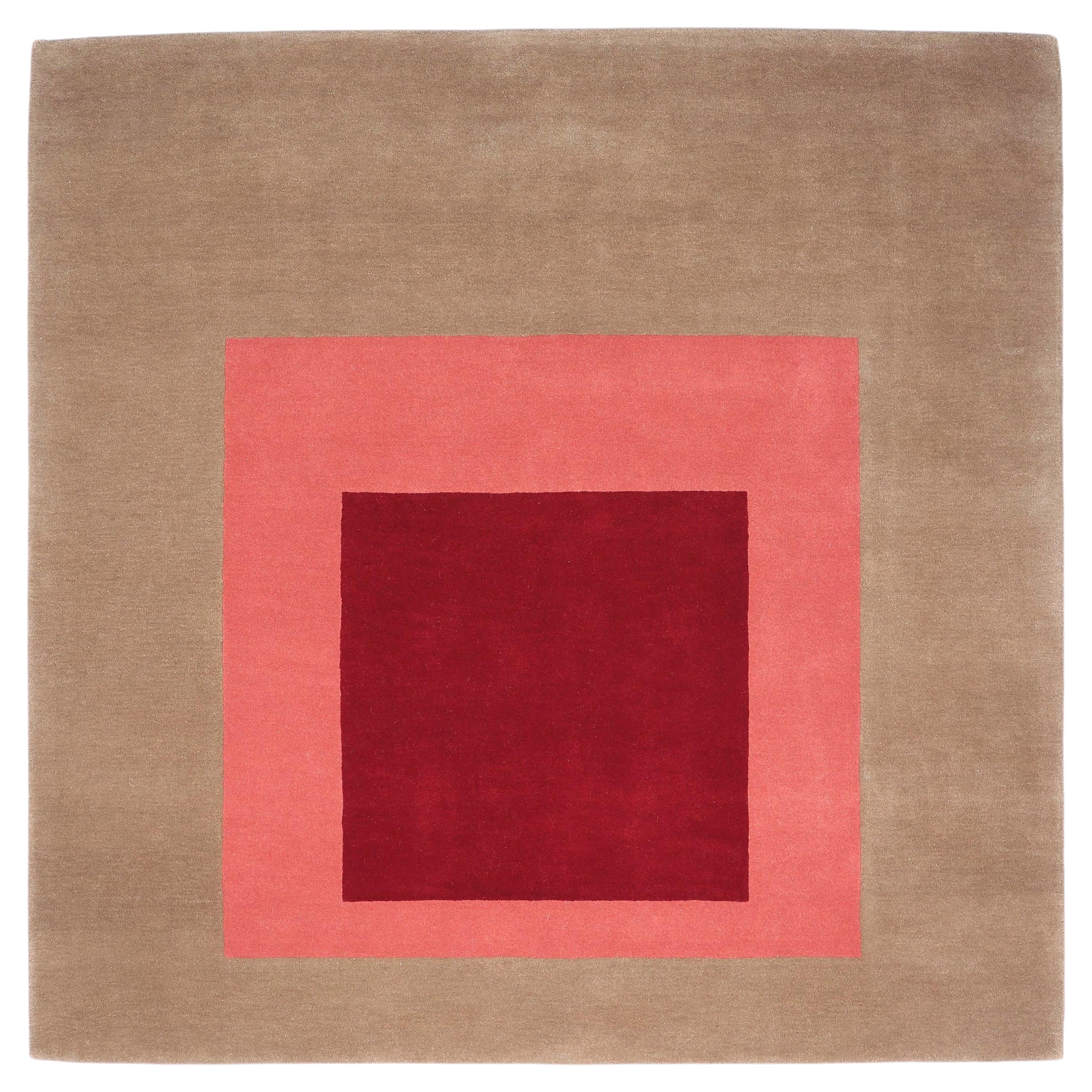 Homenaje al cuadrado: Alfombra Equivocal de Josef Albers, Edición Limitada en venta