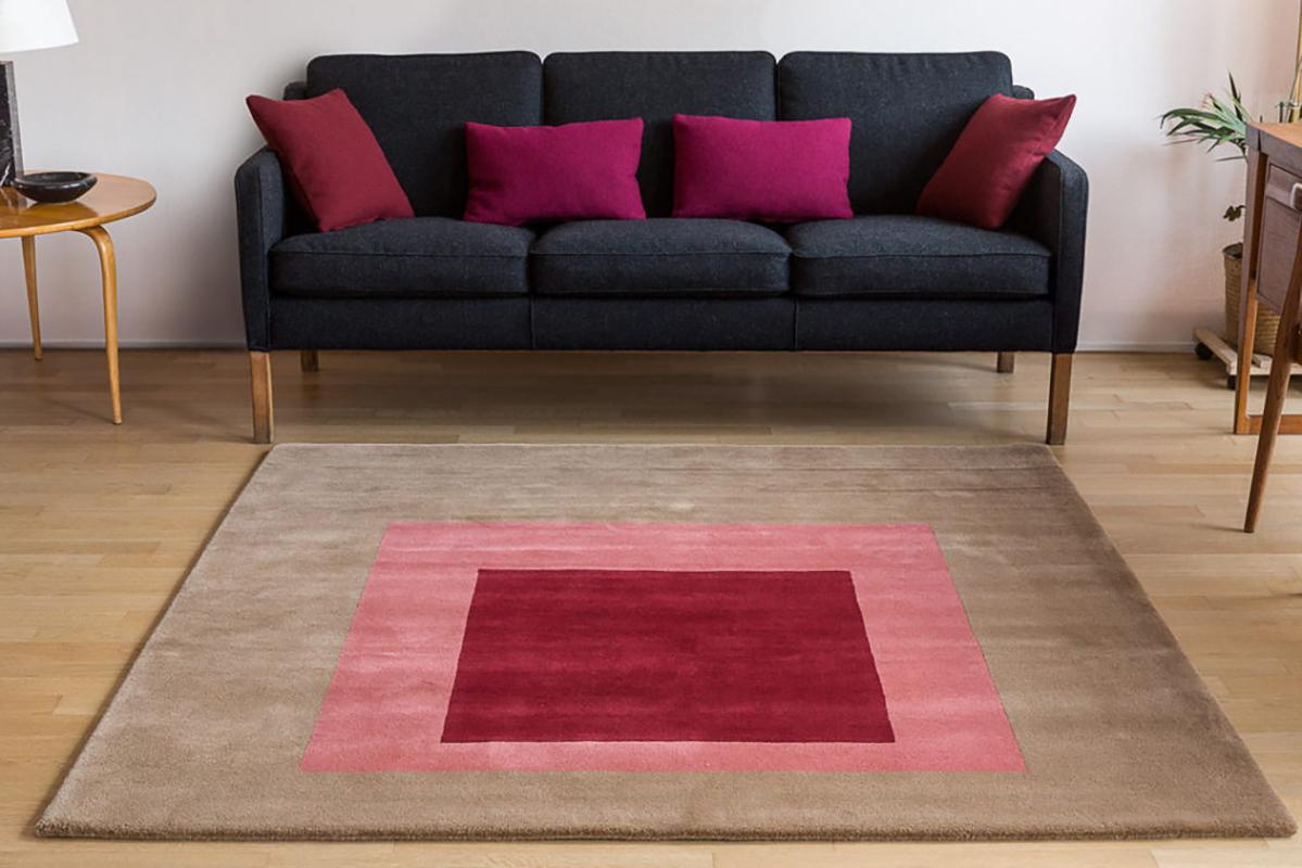 beige square rug