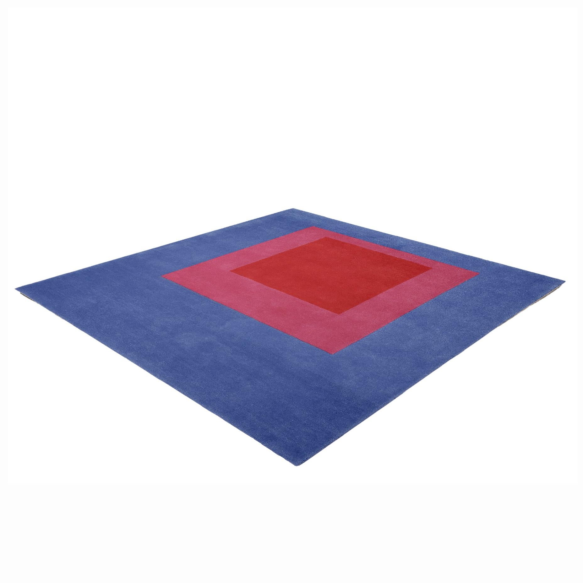 This beautiful, hand-tufted, 100% wool rug is adapted from the 1951 oil on masonite painting by Josef Albers. The rug is available in a limited edition of 150 and produced in association with the Josef and Anni Albers foundation.

Josef