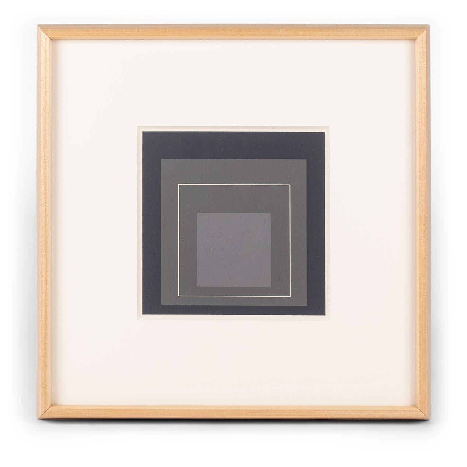 Mid-20th Century Homage to the Square Serigraph by Josef Albers