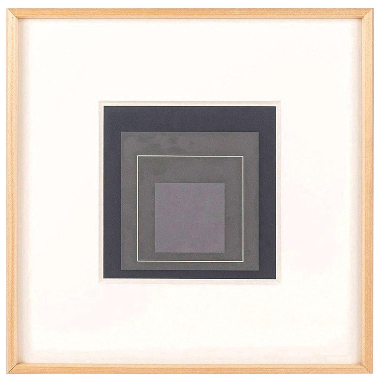 Paper Homage to the Square Serigraph by Josef Albers