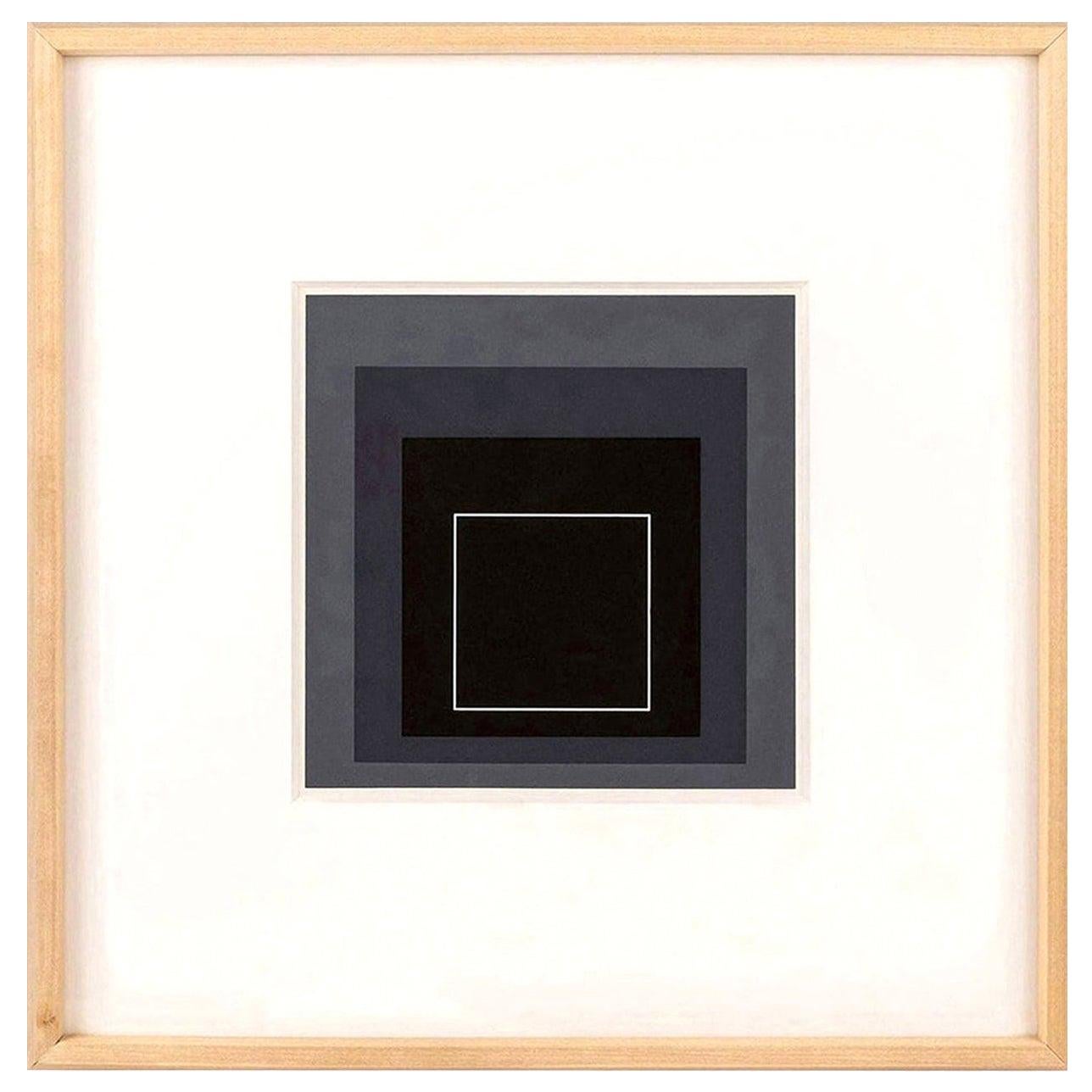 Glass Homage to the Square Serigraph by Josef Albers