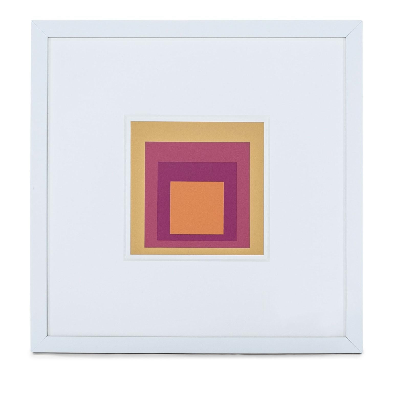 Late 20th Century Homage to the Square Serigraphs by Josef Albers