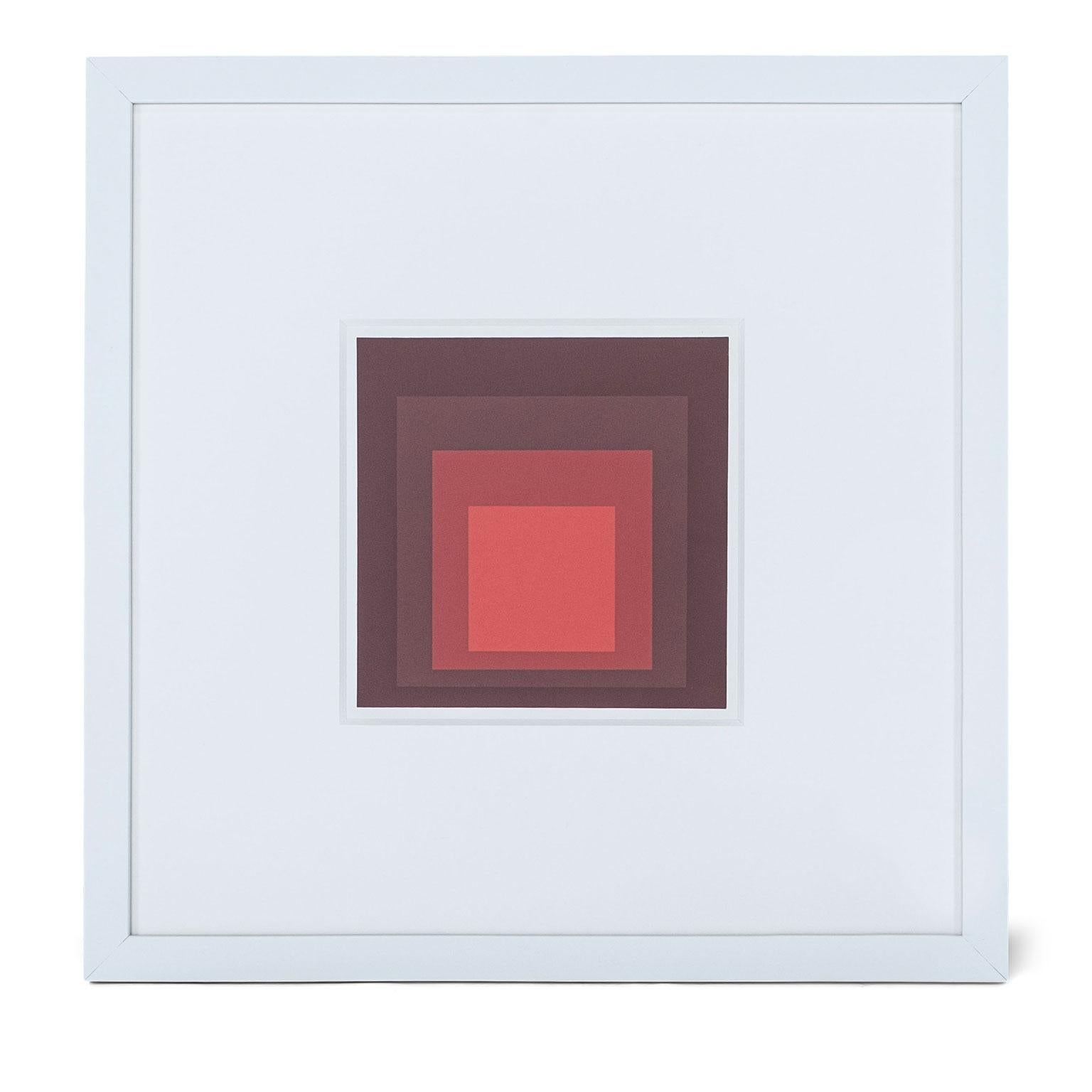 Glass Homage to the Square Serigraphs by Josef Albers