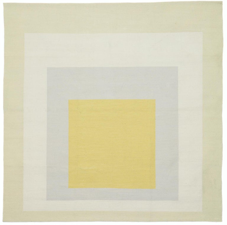 Homage to the Square: Yellow Eden 'Tapestry' by Josef Albers For Sale