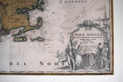 HOMANN, Johann Baptist (1663-1724) Nova Anglia. Septentrionali Americæ implantat