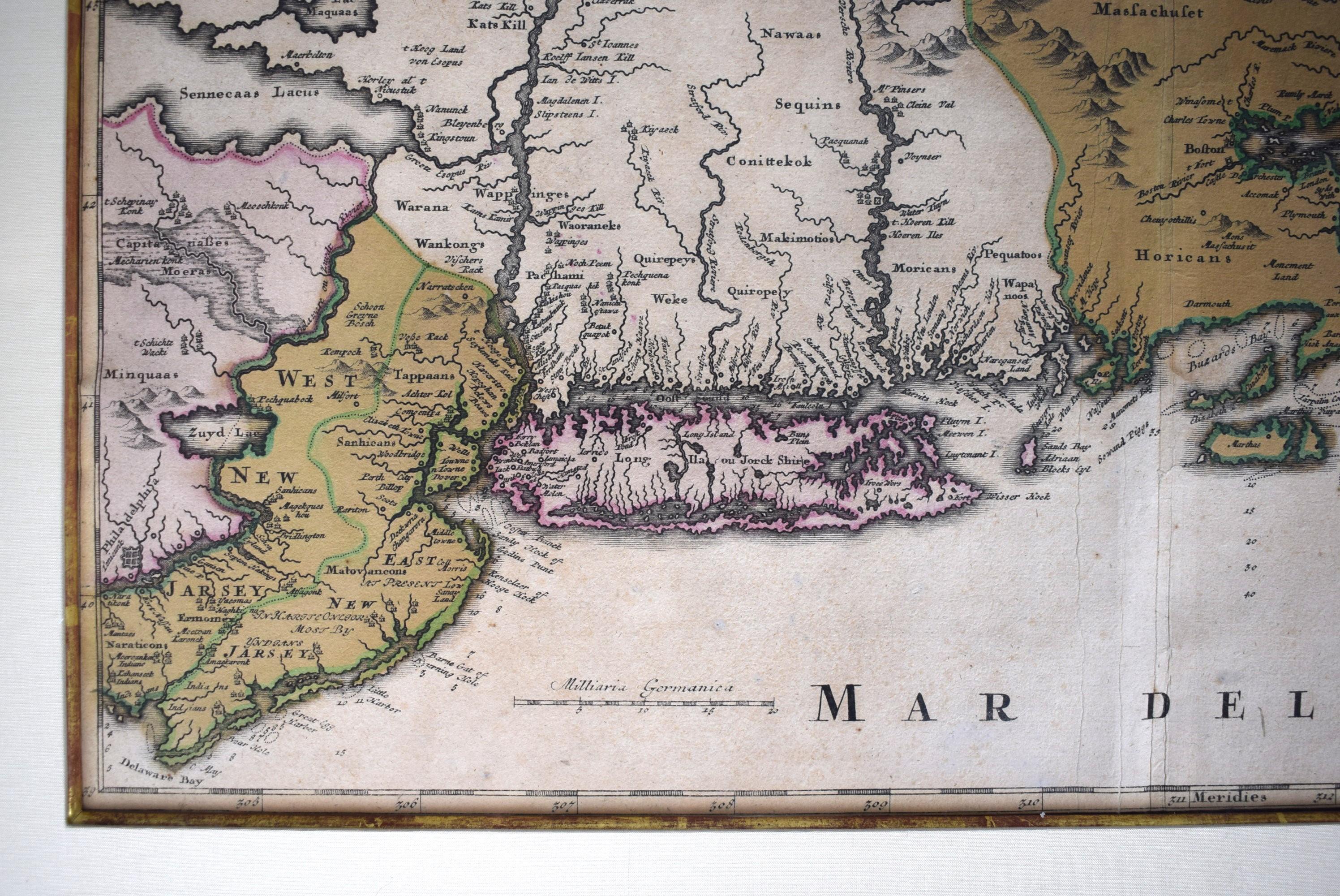 HOMANN, Johann Baptist (1663-1724) Nova Anglia. Septentrionali Americæ implantat For Sale 2