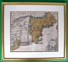 HOMANN, Johann Baptist (1663-1724) Nova Anglia. Septentrionali Americæ implantat