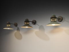 Homann & Kjær for Louis Poulson Wall Lamps ‘Nyhavn’ in Copper