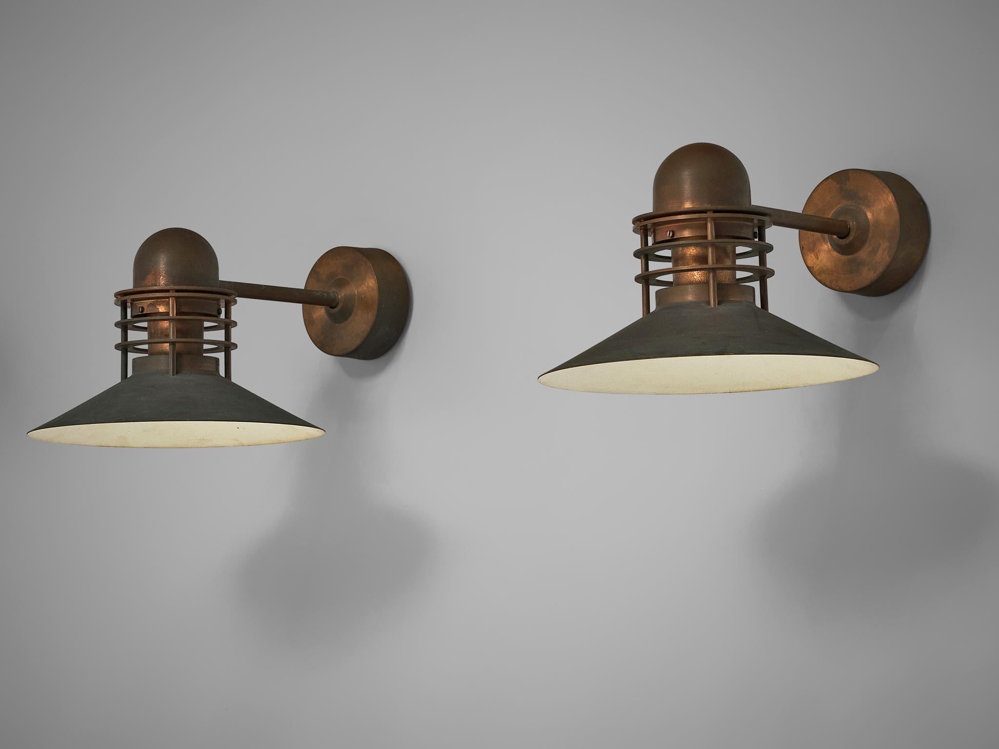 Homann & Kjær for Louis Poulsen Wall Lamps ‘Nyhavn’ in Copper 2