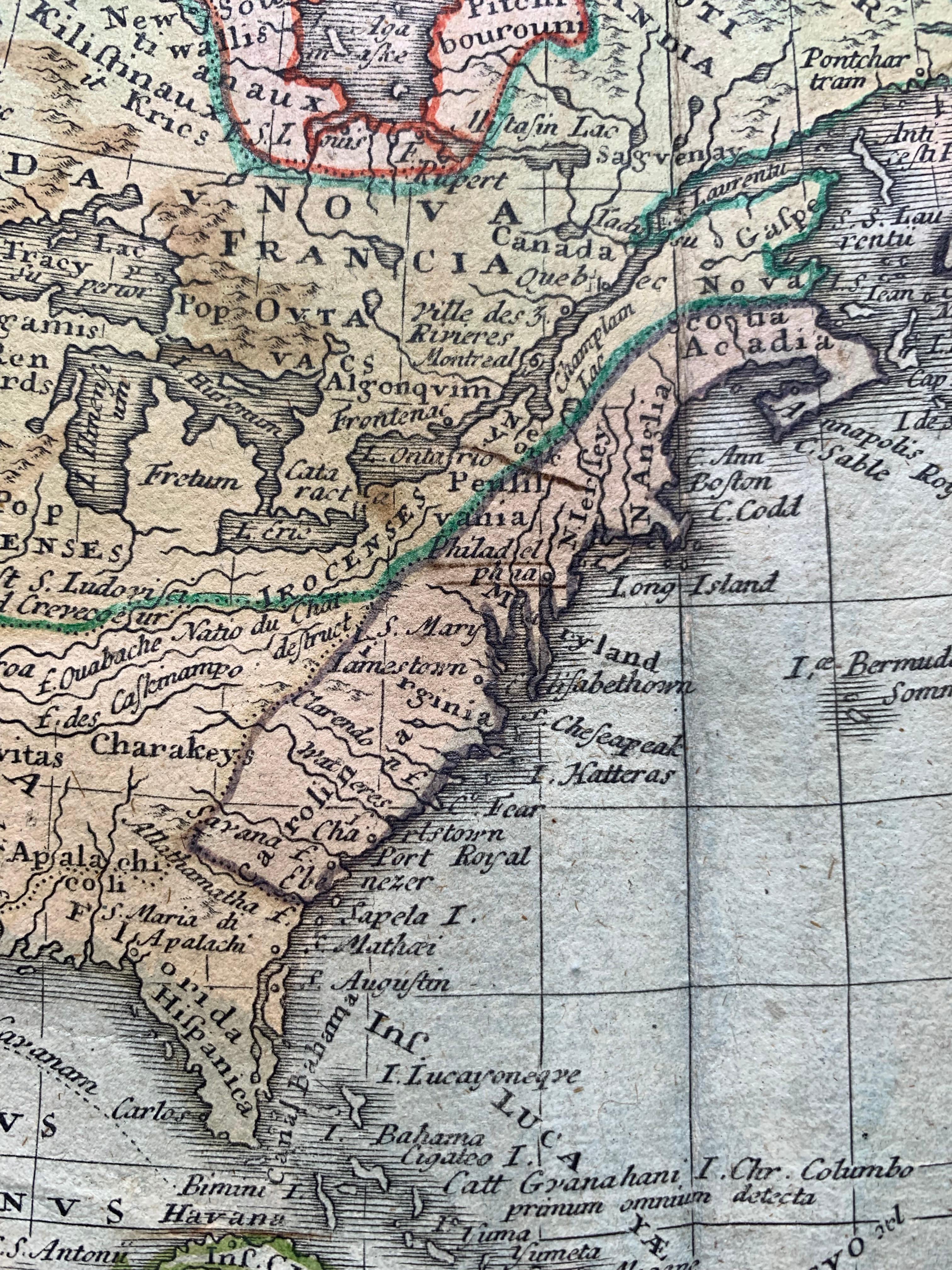 America (mappa del XVIII secolo) 1