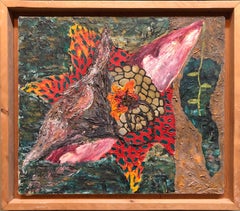 Abstract Vibrant Oil Painting Japanese American Artist Denver Colorado